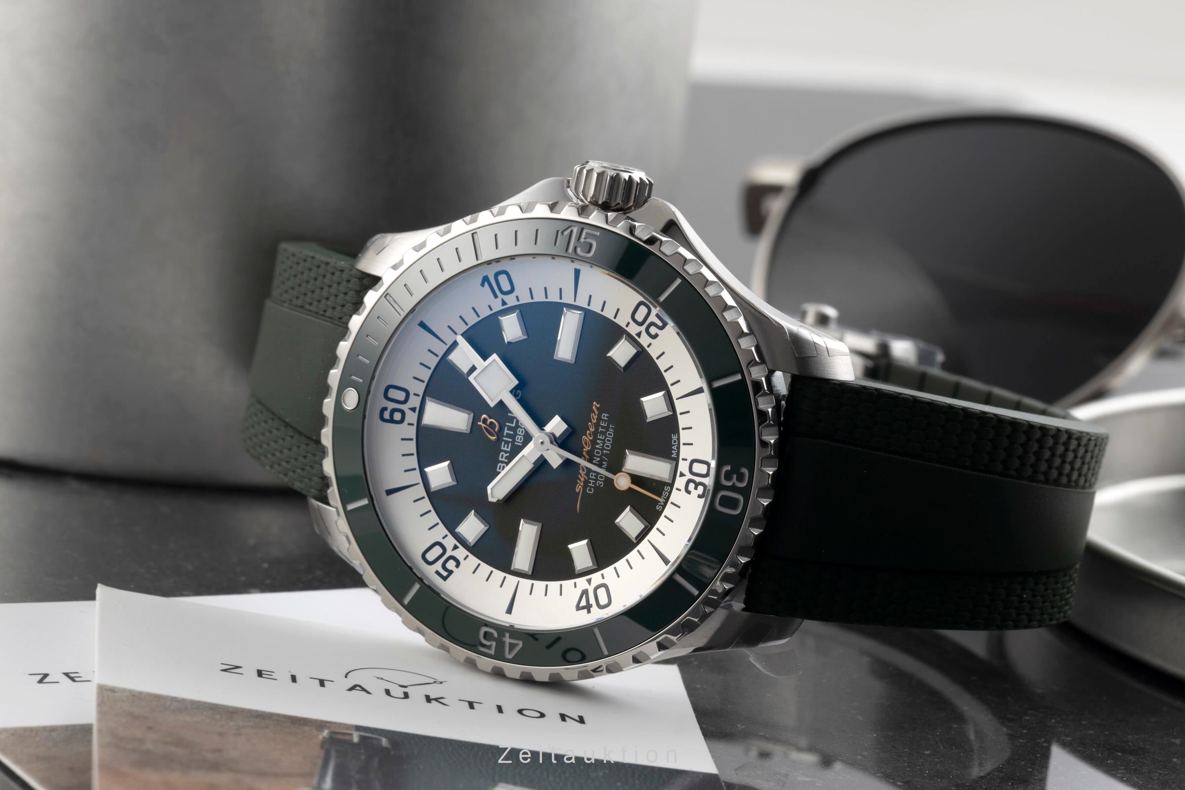 Breitling Superocean steel automatic Kal. B17 Ref. A17376A31L1S1