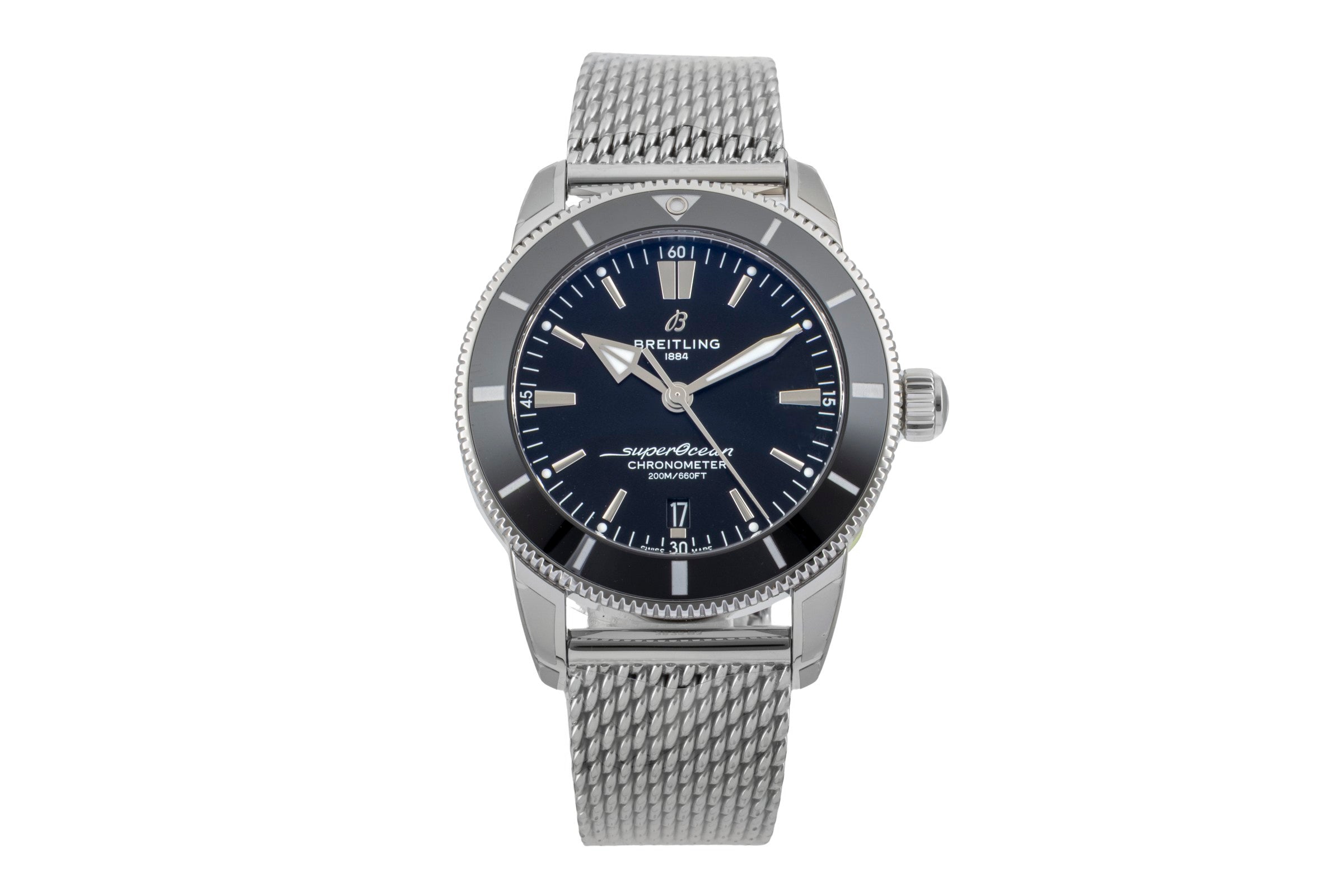 Breitling Superocean acero automático reloj para caballeros AB2030121B1A1 LP: 6000EUR  [2601345]