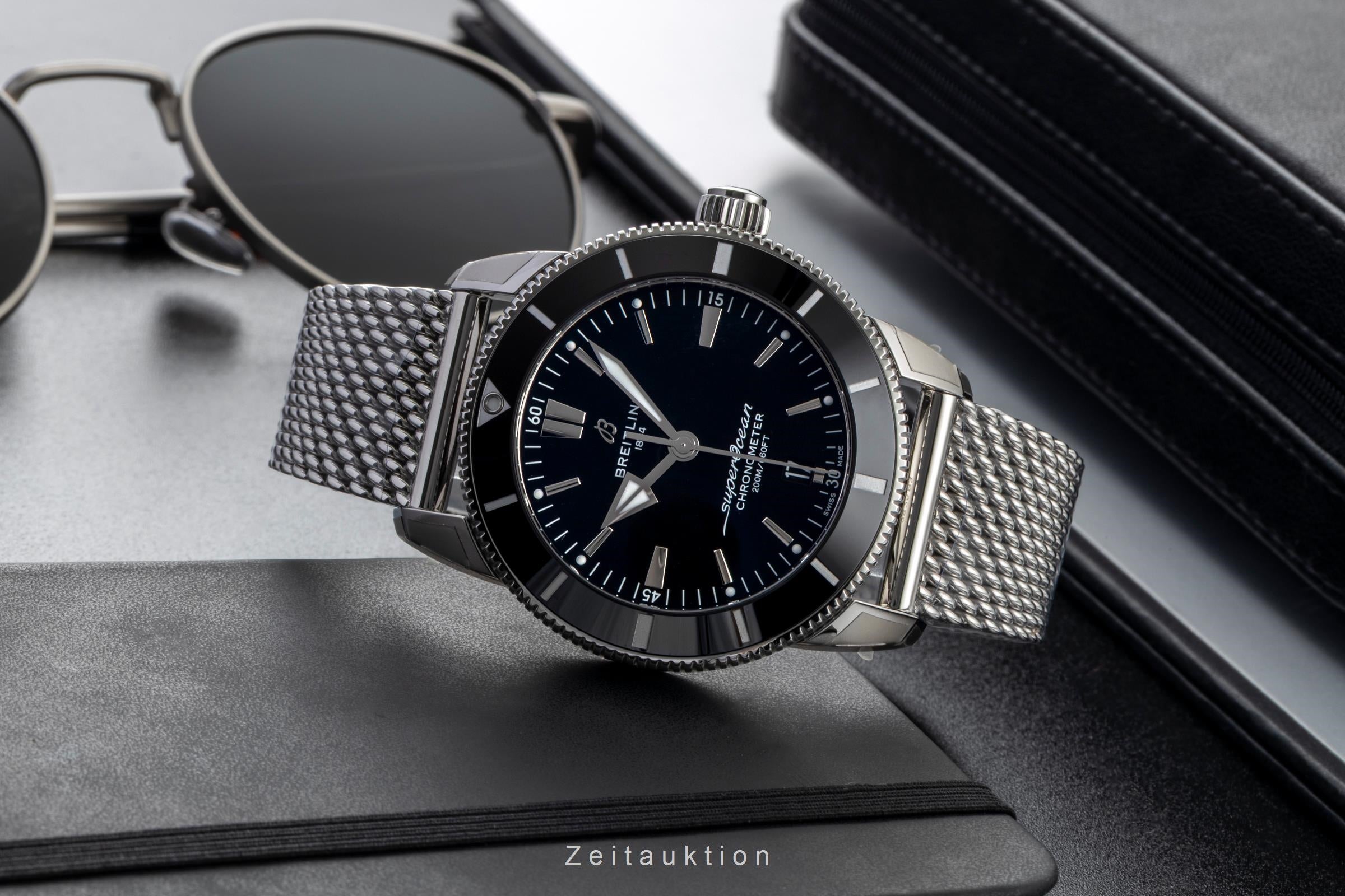 Breitling Superocean acero automático reloj para caballeros AB2030121B1A1 LP: 6000EUR  [2601345]