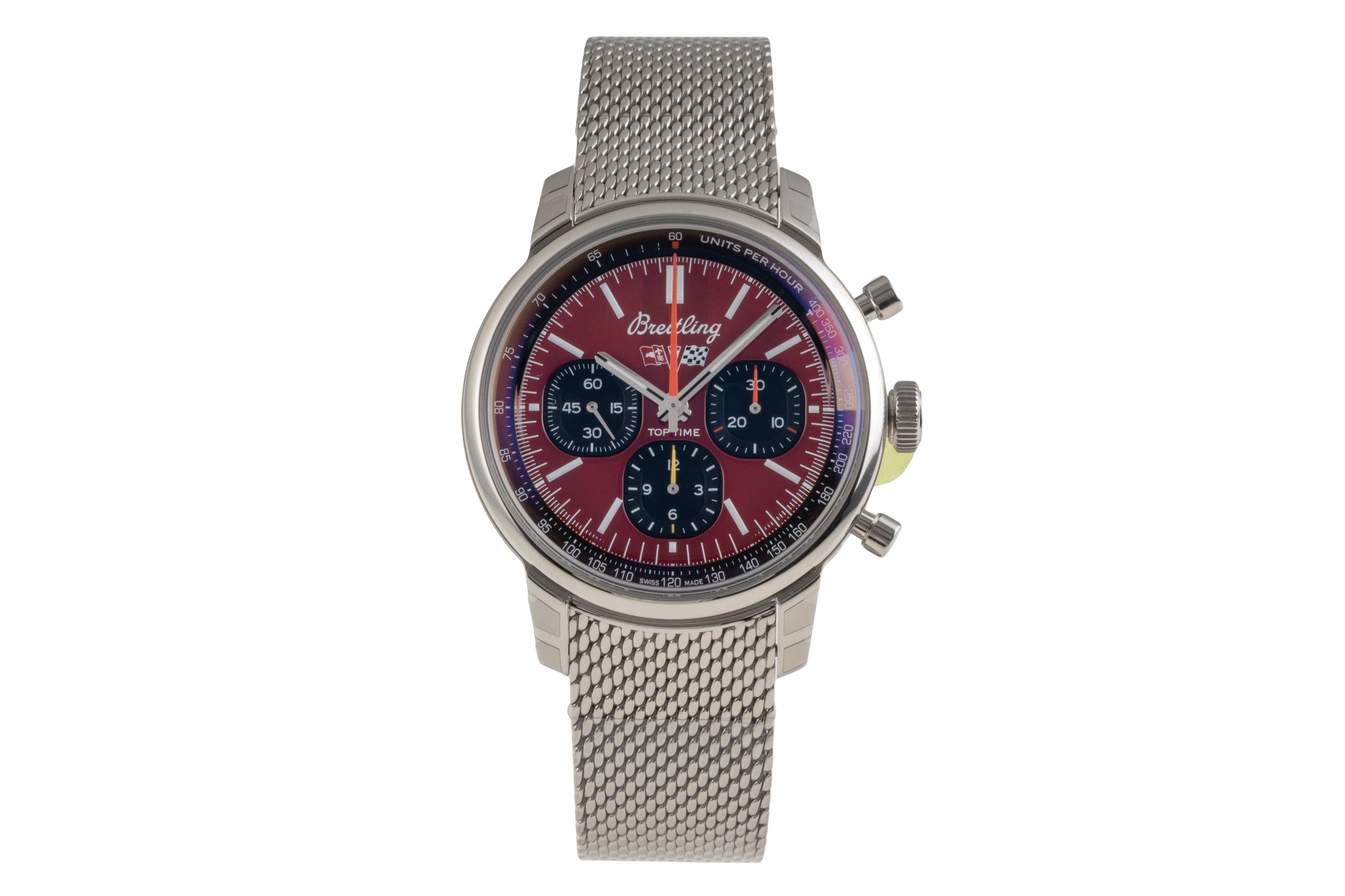 Breitling Top Time cronógrafo acero automático reloj para caballeros AB01761A1K1A1 LP: 7650EUR  [2601350]