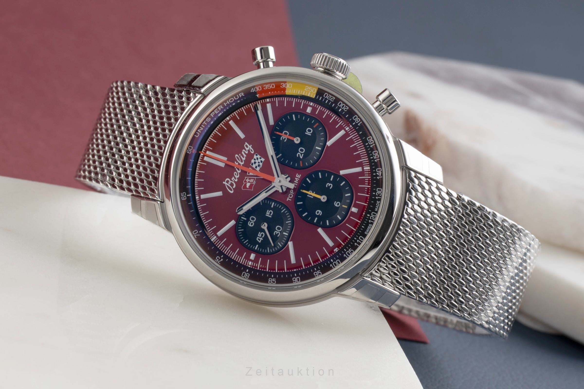 Breitling Top Time cronógrafo acero automático reloj para caballeros AB01761A1K1A1 LP: 7650EUR  [2601350]