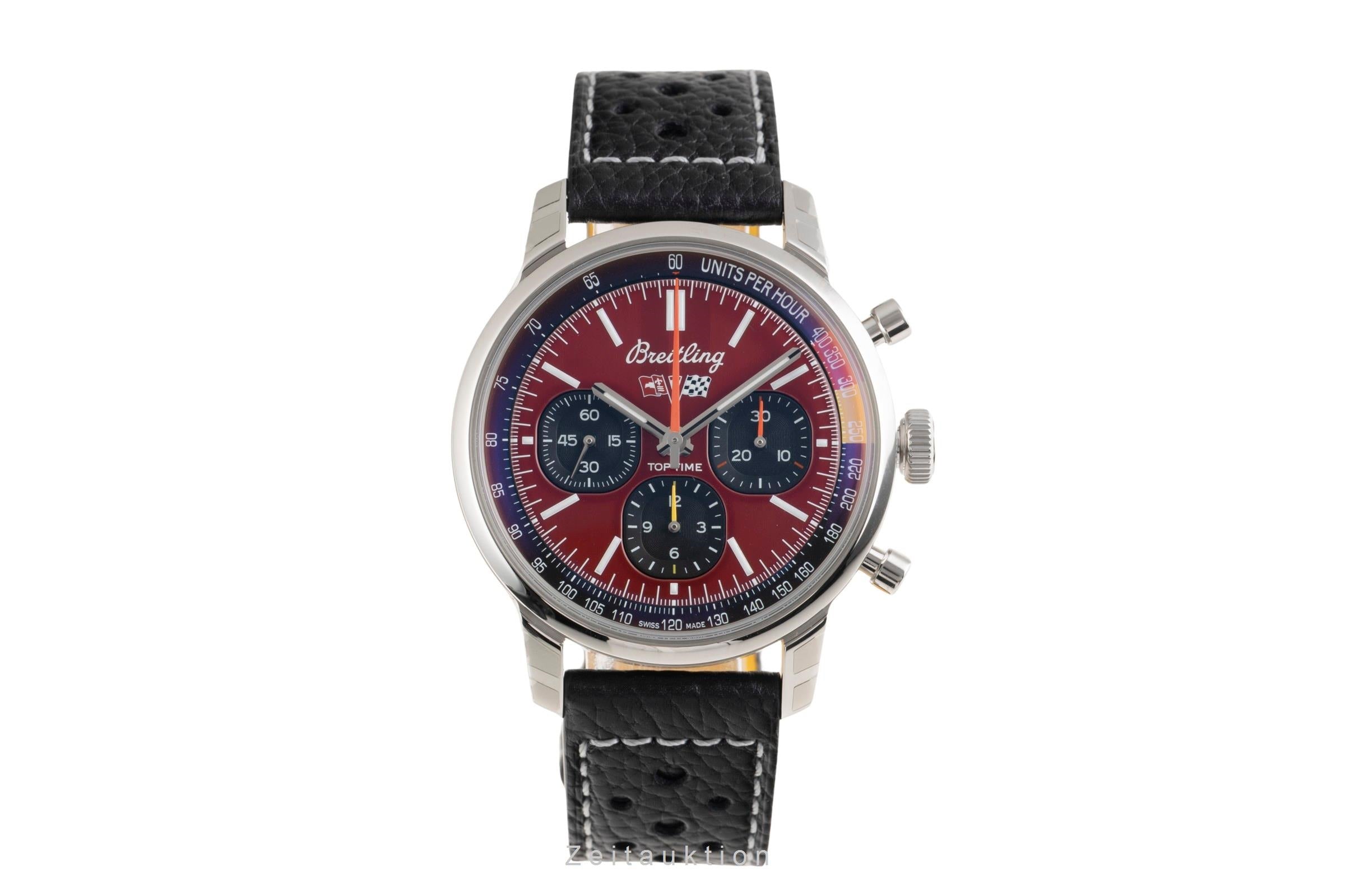 Breitling Top Time cronógrafo acero automático reloj para caballeros AB01761A1K1X1 LP: 7250EUR  [2601351]