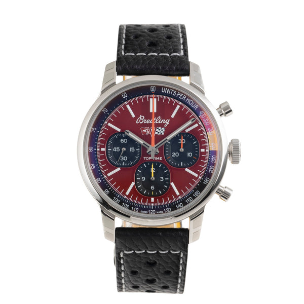 Breitling Top Time cronógrafo acero automático reloj para caballeros AB01761A1K1X1 LP: 7250EUR  [2601351]
