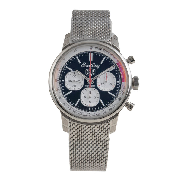 Breitling Top Time cronógrafo acero automático reloj para caballeros AB01765A1B1A1 LP: 7650EUR  [2601352]