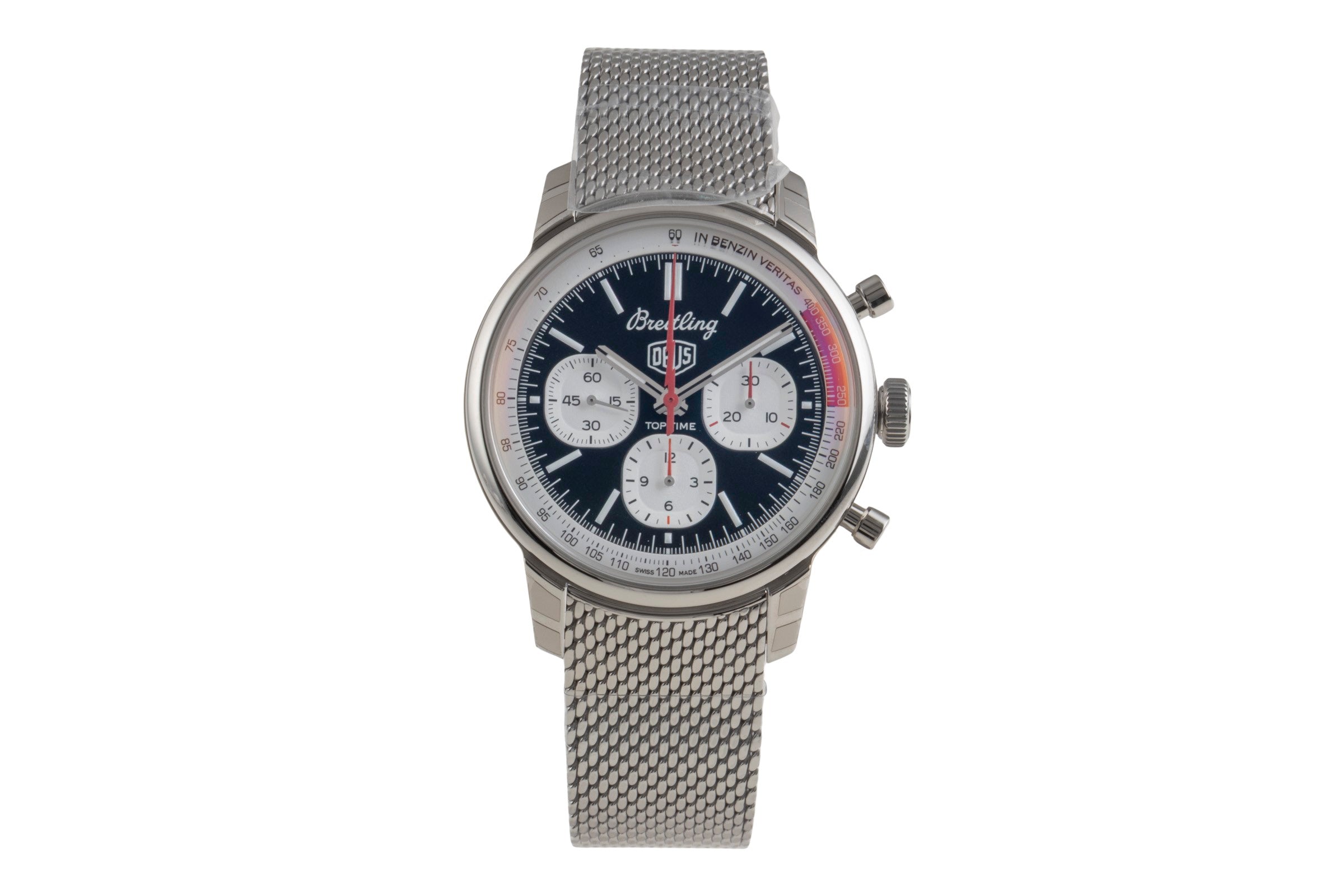 Breitling Top Time cronógrafo acero automático reloj para caballeros AB01765A1B1A1 LP: 7650EUR  [2601352]