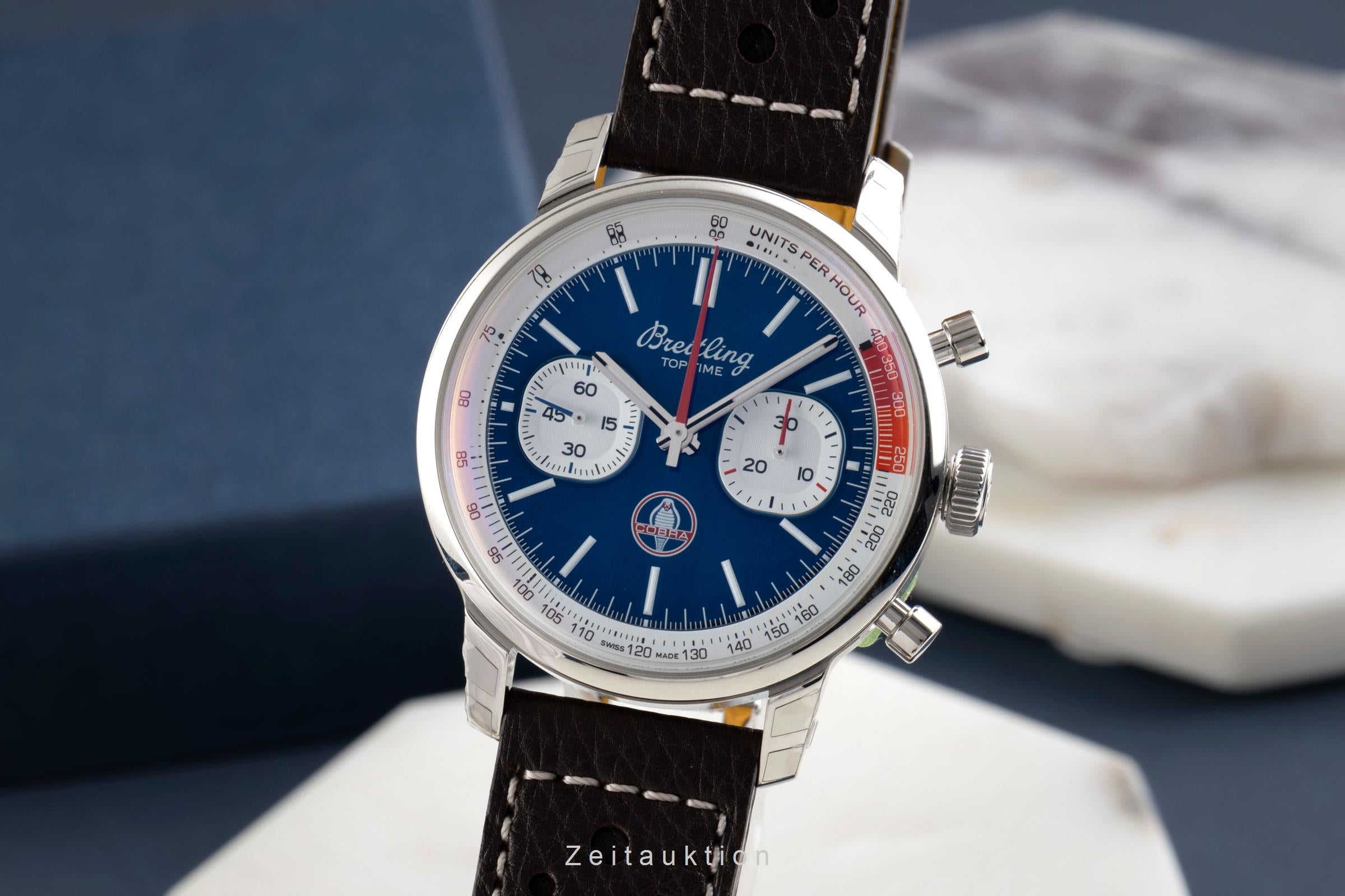 Breitling Top Time cronógrafo acero automático reloj para caballeros AB01763A1C1X1 LP: 7650EUR  [2601354]