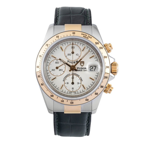 Tudor Prince Date chronograph steel / gold automatic men's watch 79263P  [2601358]