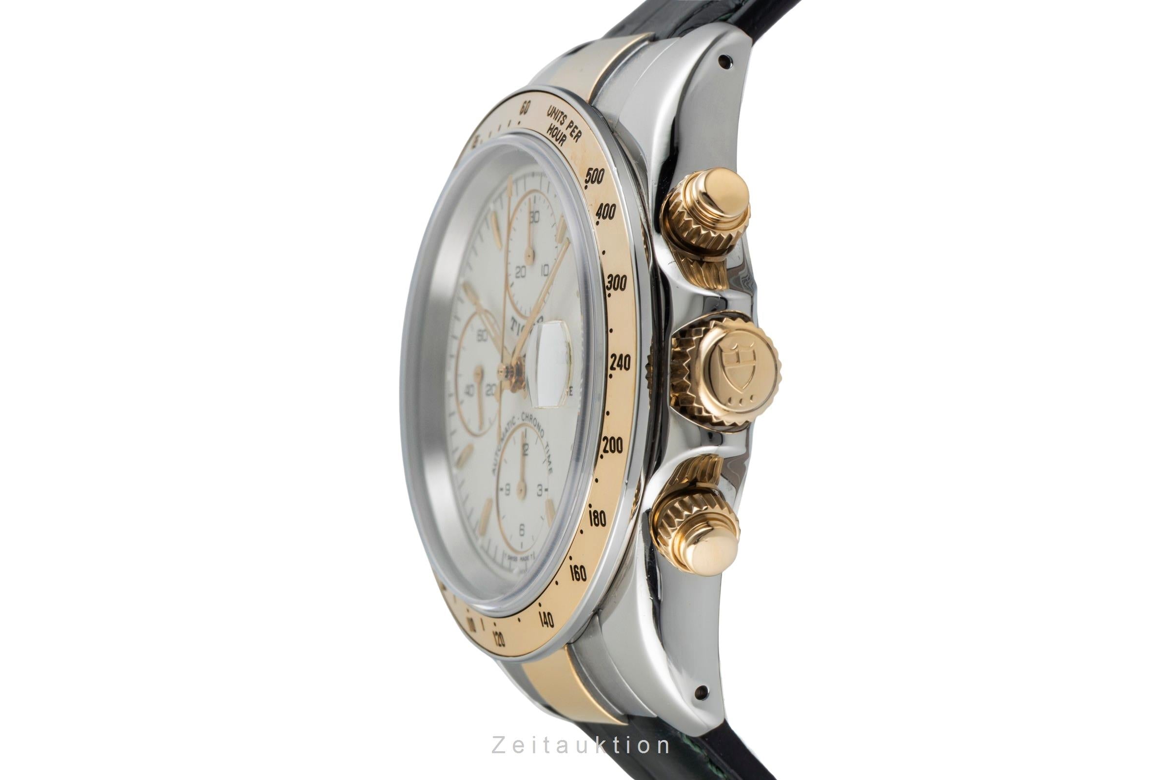 Tudor Prince Date chronograph steel / gold automatic men's watch 79263P  [2601358]