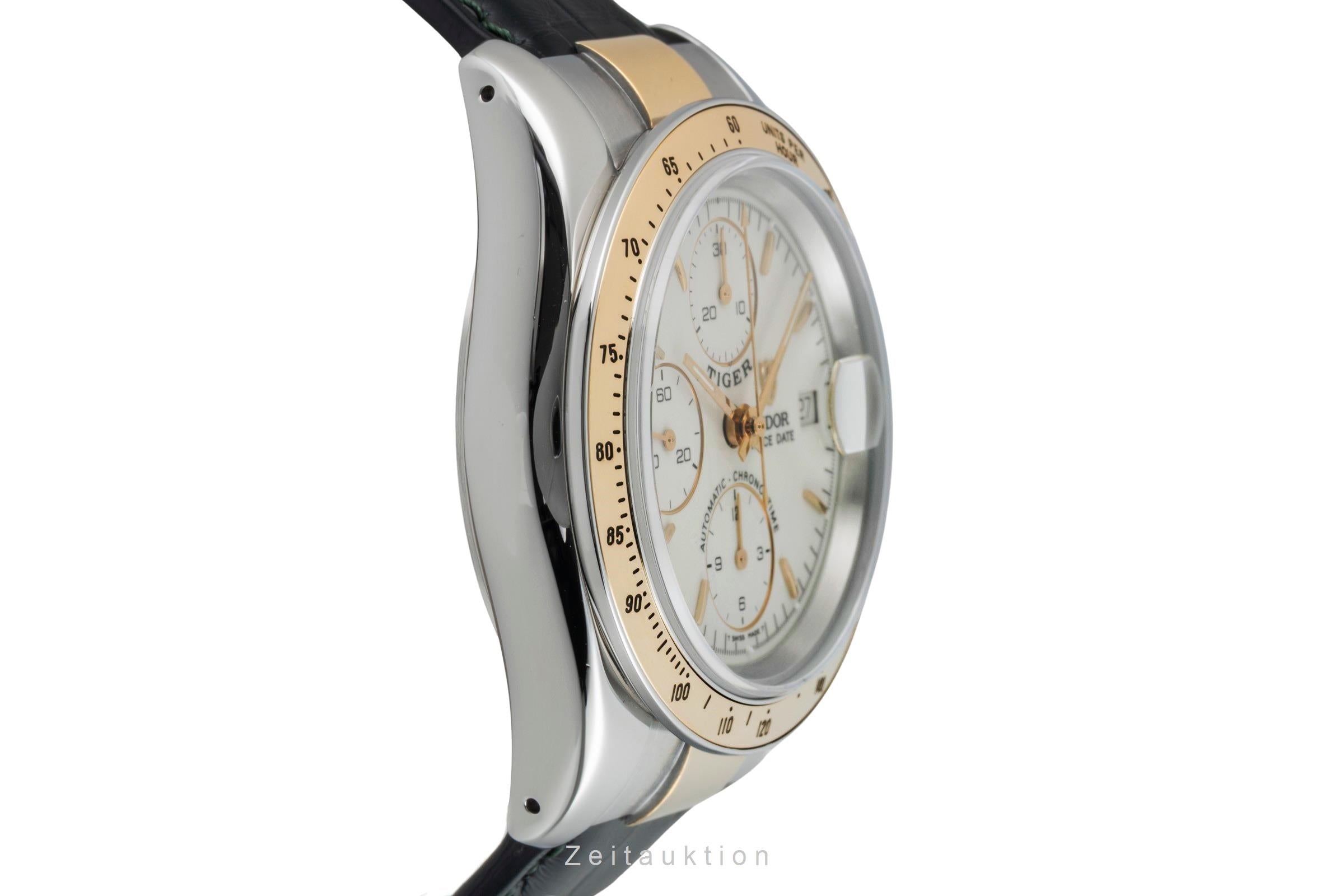 Tudor Prince Date chronograph steel / gold automatic men's watch 79263P  [2601358]
