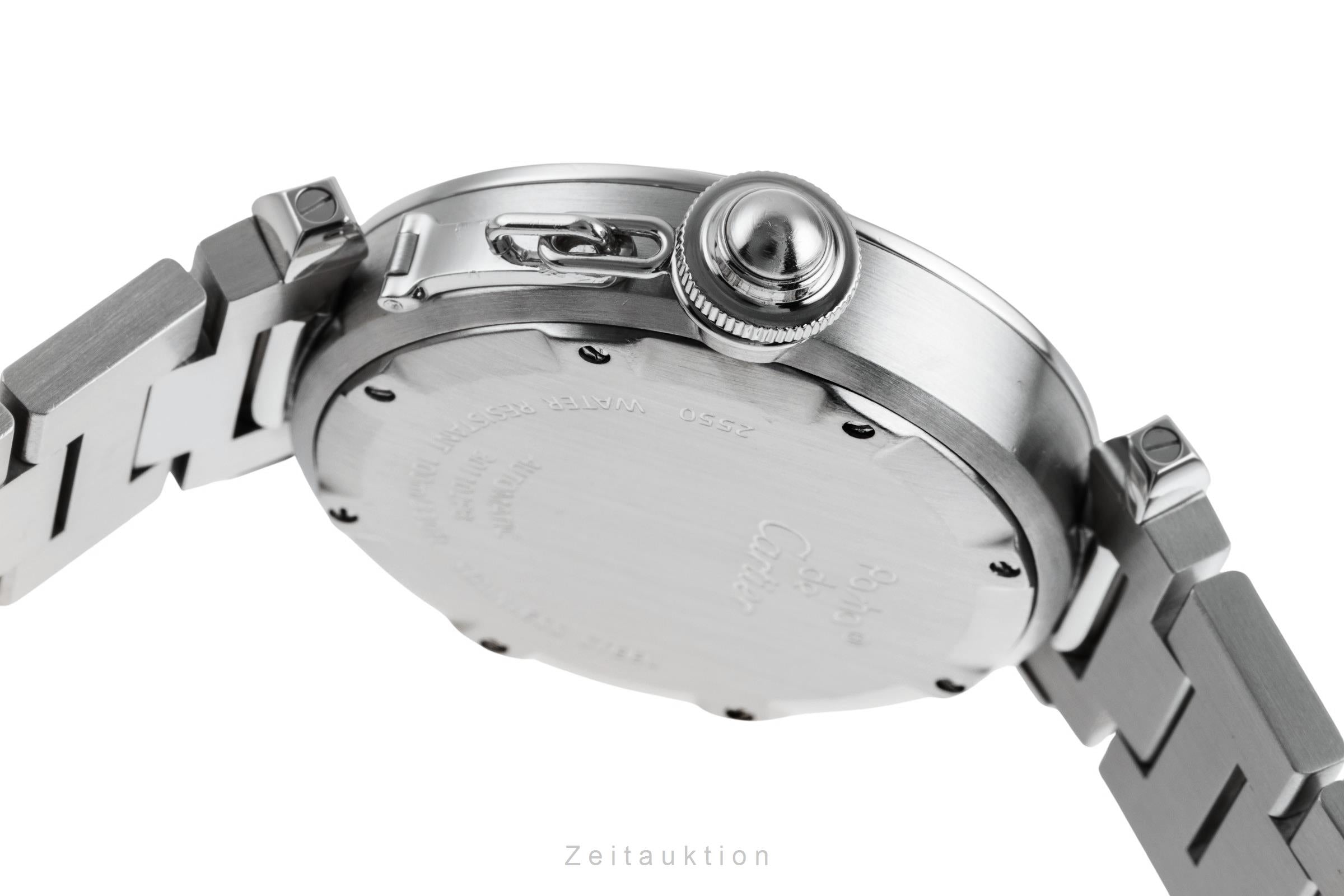 Cartier Pasha C GMT Big Date Automatik Stahl Herrenuhr Ref. W31049M7  [2601362]