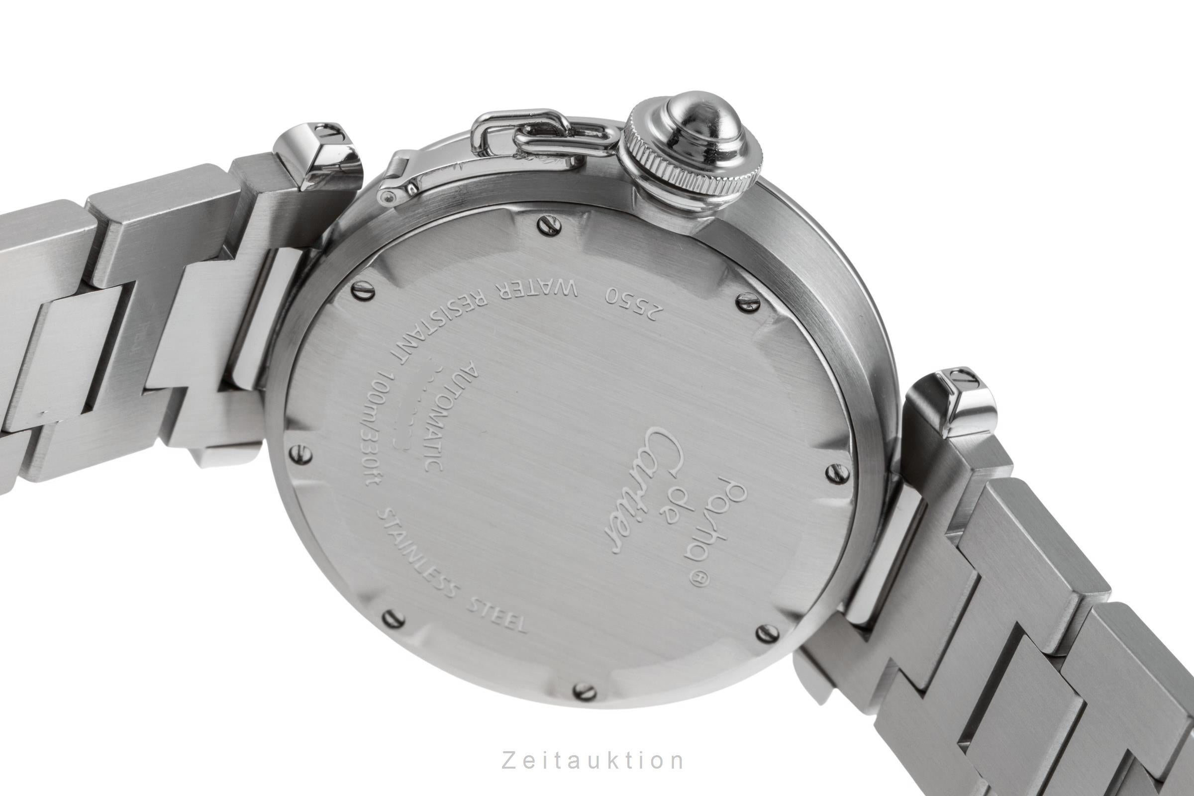Cartier Pasha C GMT Big Date Automatik Stahl Herrenuhr Ref. W31049M7  [2601362]