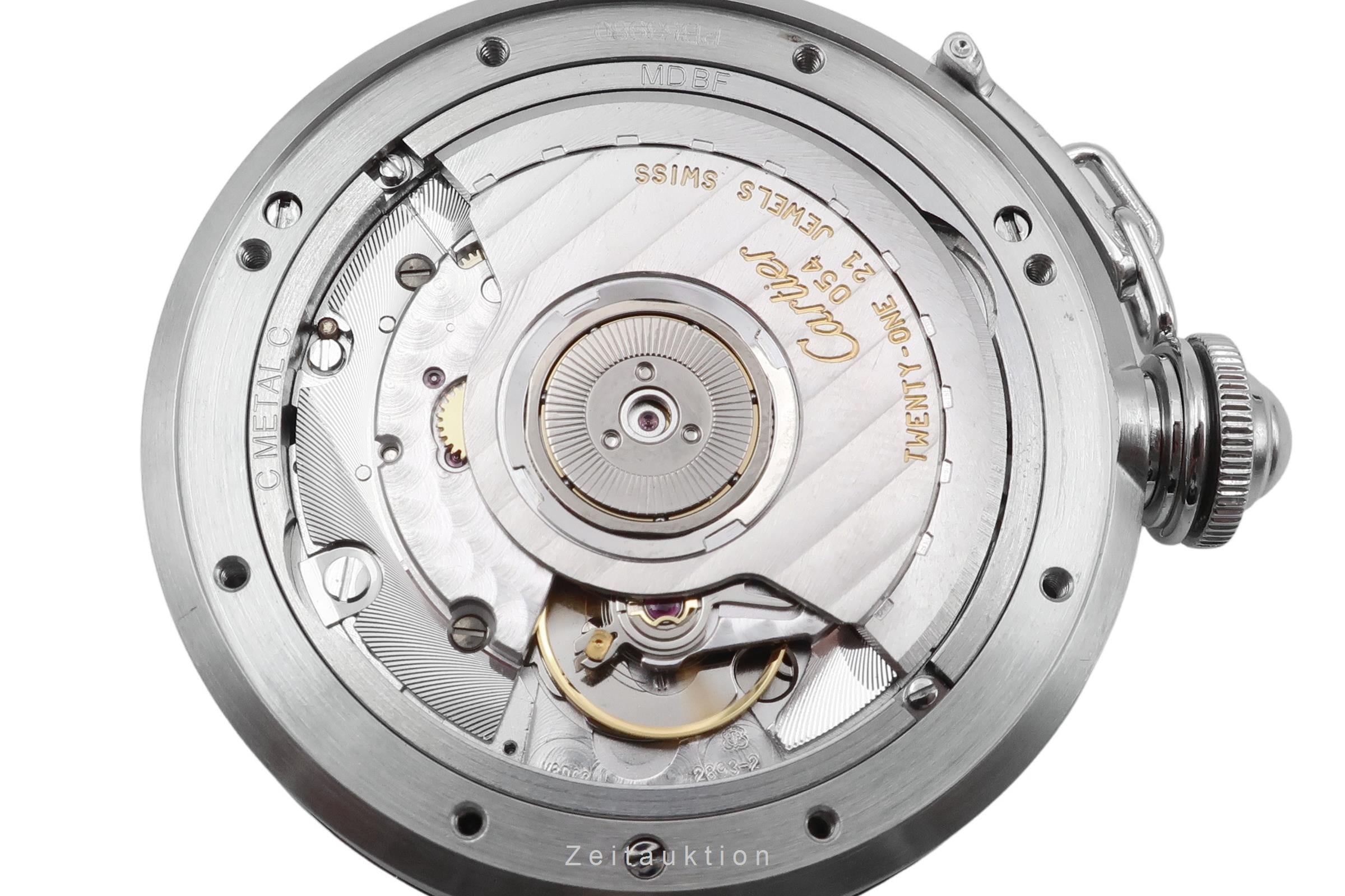 Cartier Pasha C GMT Big Date Automatik Stahl Herrenuhr Ref. W31049M7  [2601362]
