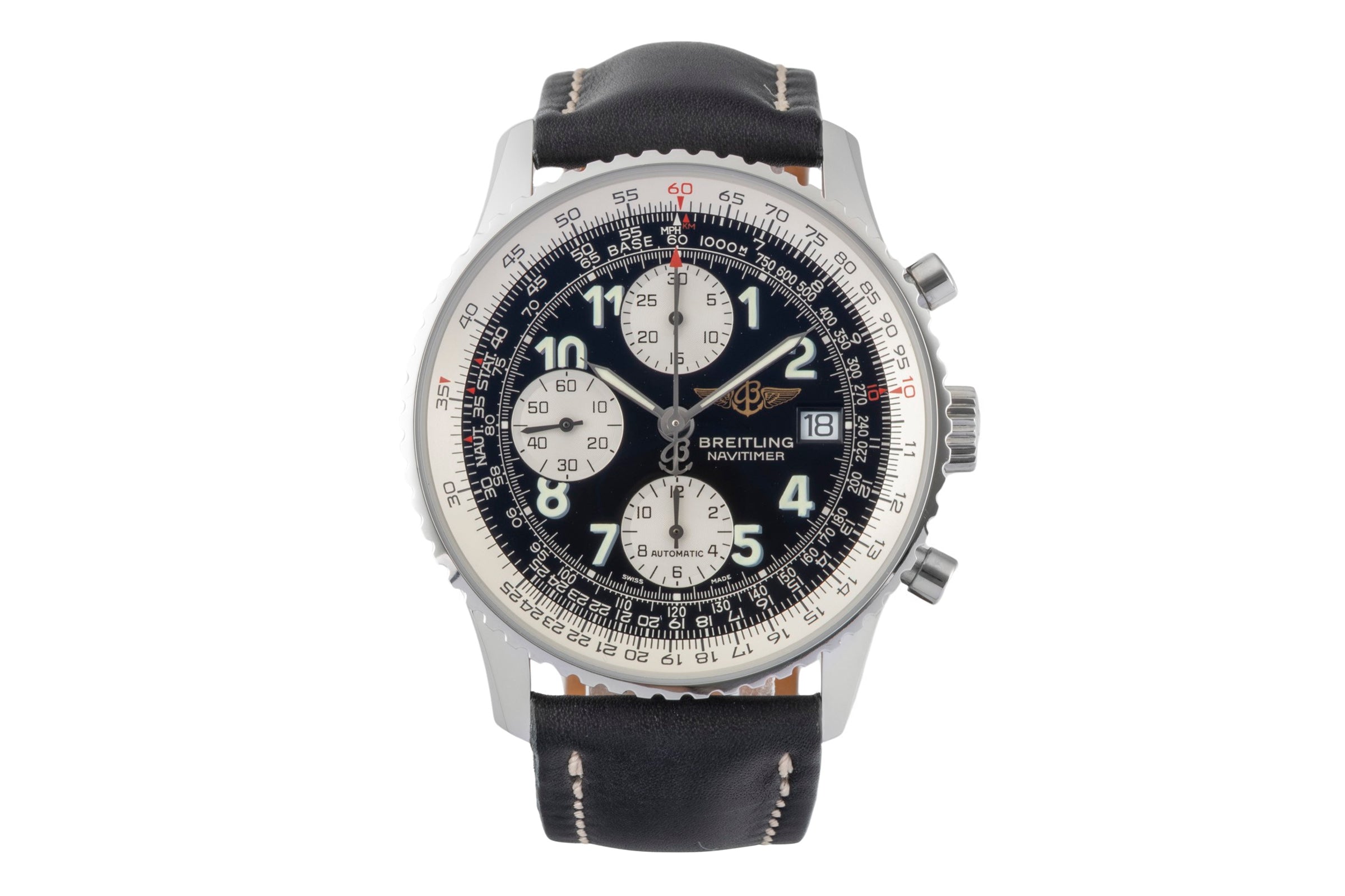 Breitling Navitimer cronografo acciaio automatismo orologio da uomo A13322  [2601368]