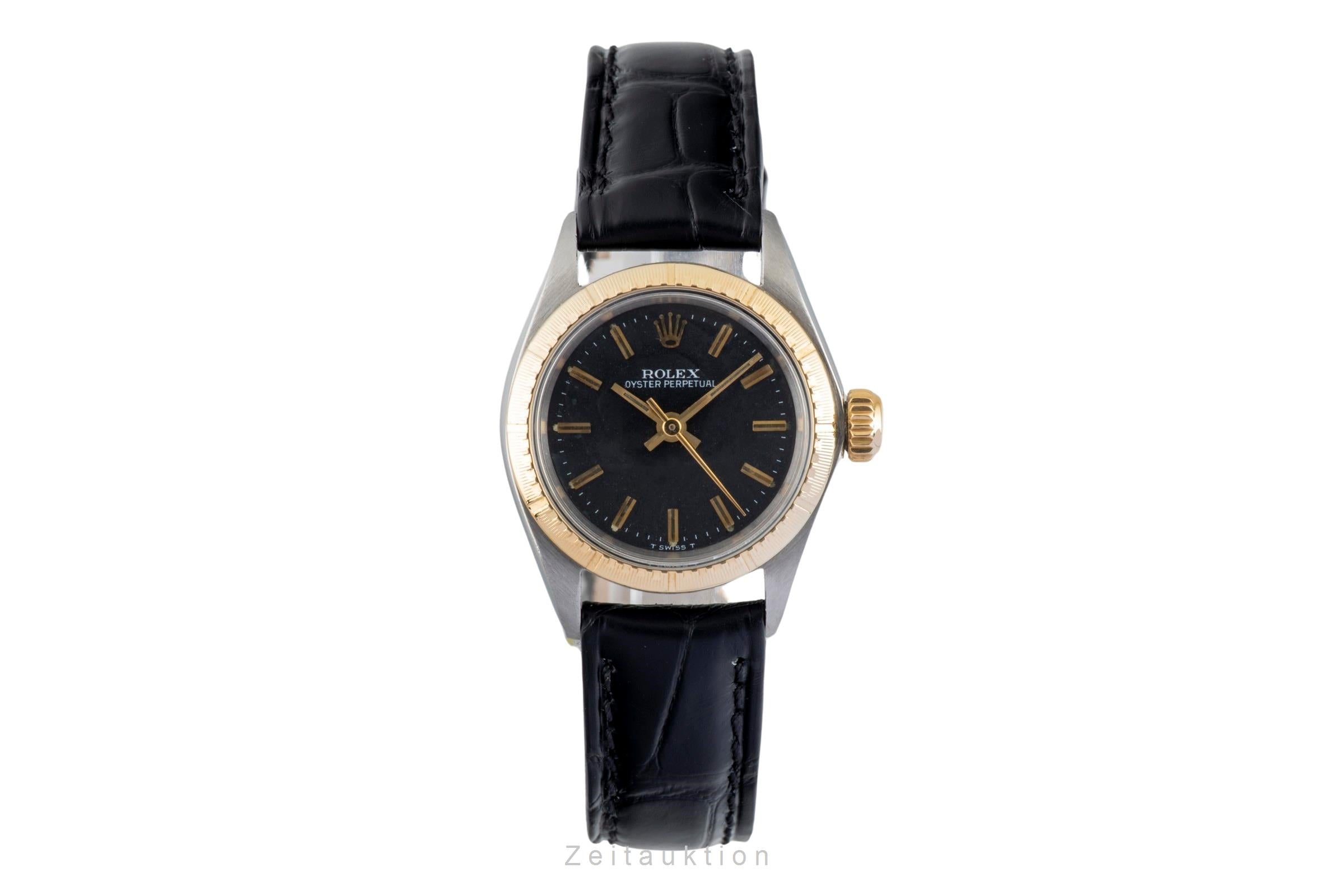 Rolex Oyster Perpetual steel / gold automatic women's watch 6804 Vintage  [2601369]