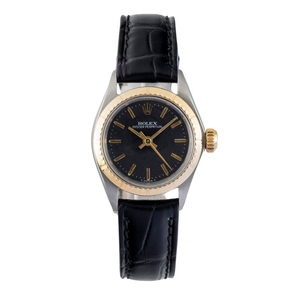 Rolex Oyster Perpetual steel / gold automatic women's watch 6804 Vintage  [2601369]