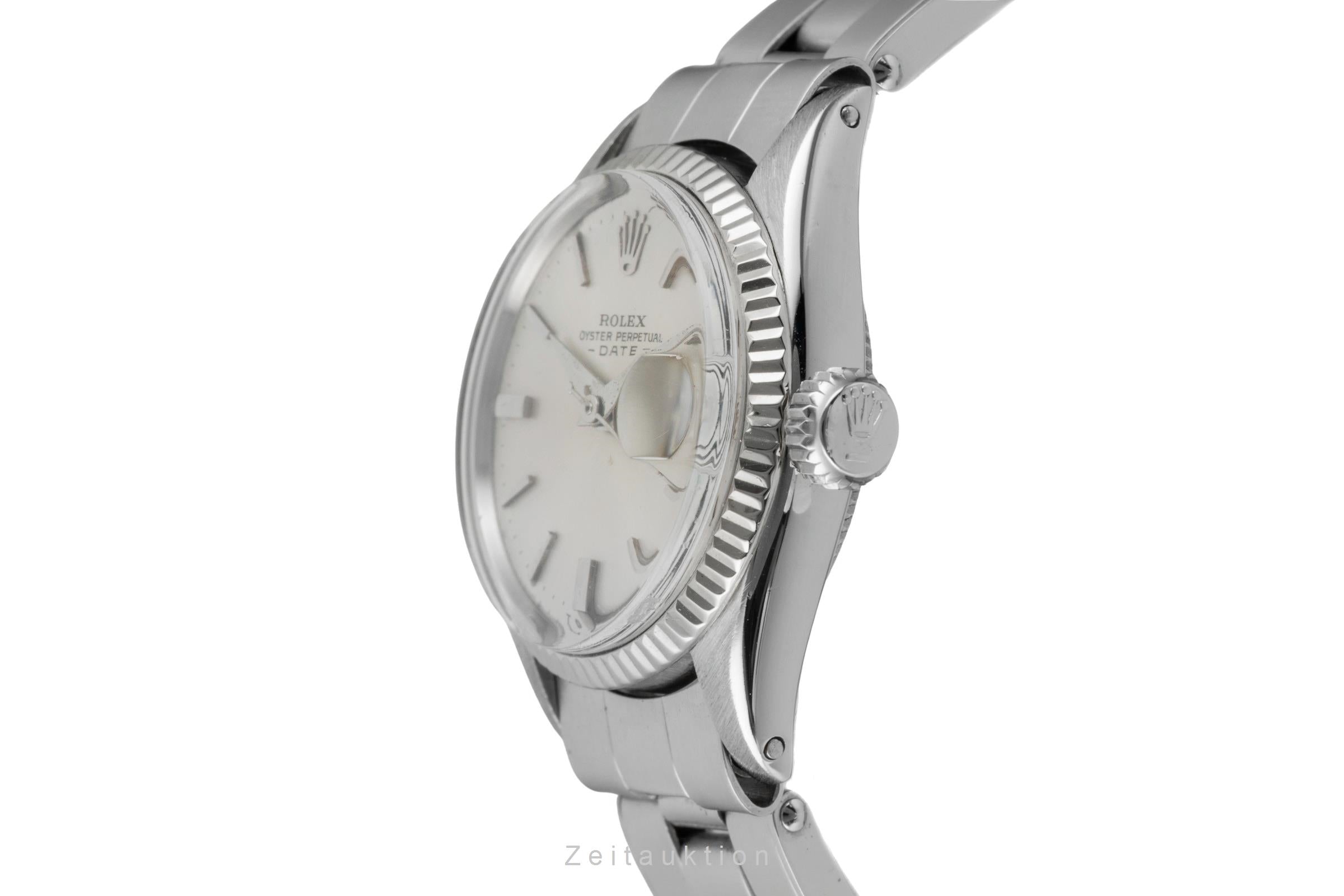 Rolex Lady Date acier / or blanc automatique montre pour femmes 6517 Vintage  [2601373]