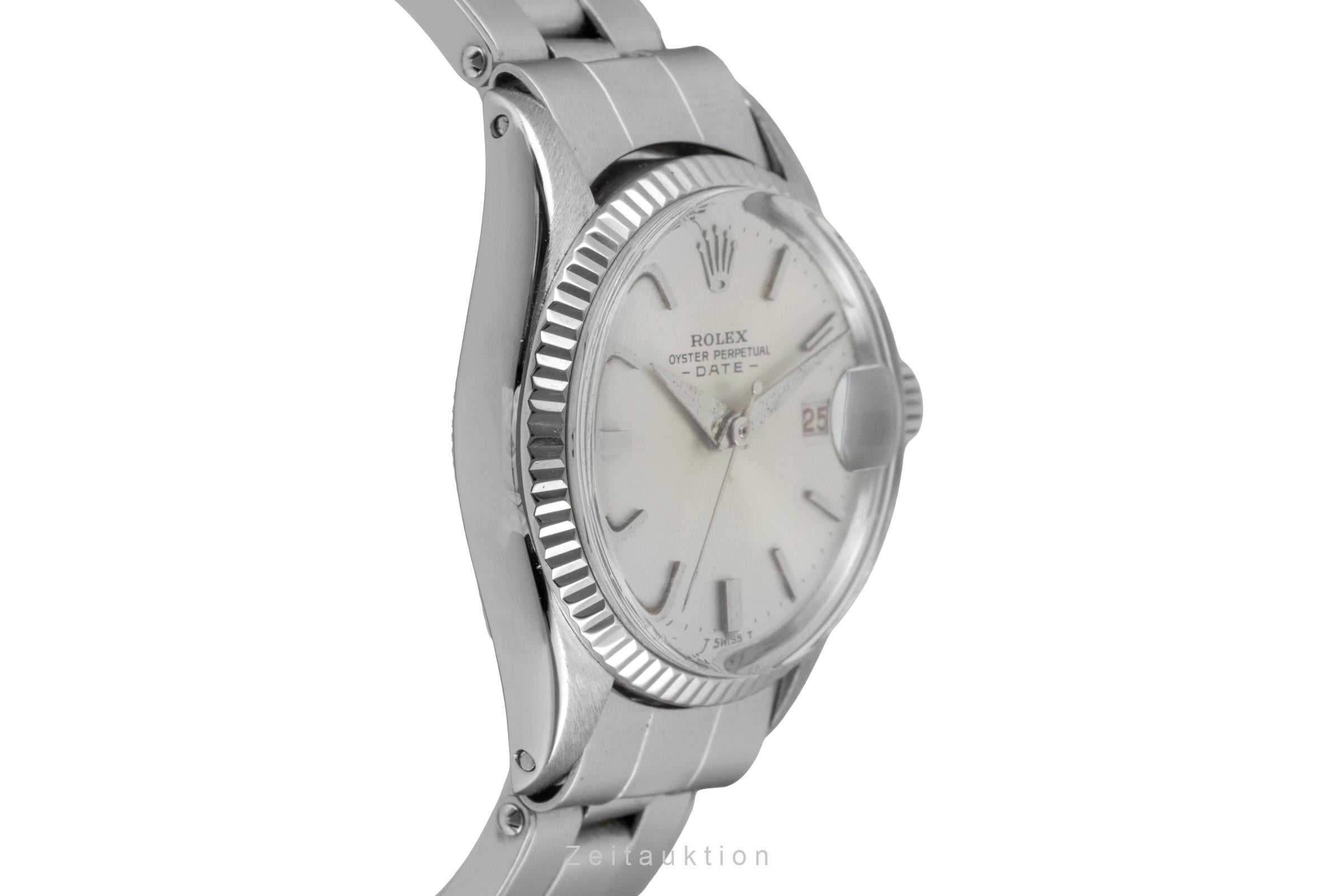 Rolex Lady Date acier / or blanc automatique montre pour femmes 6517 Vintage  [2601373]