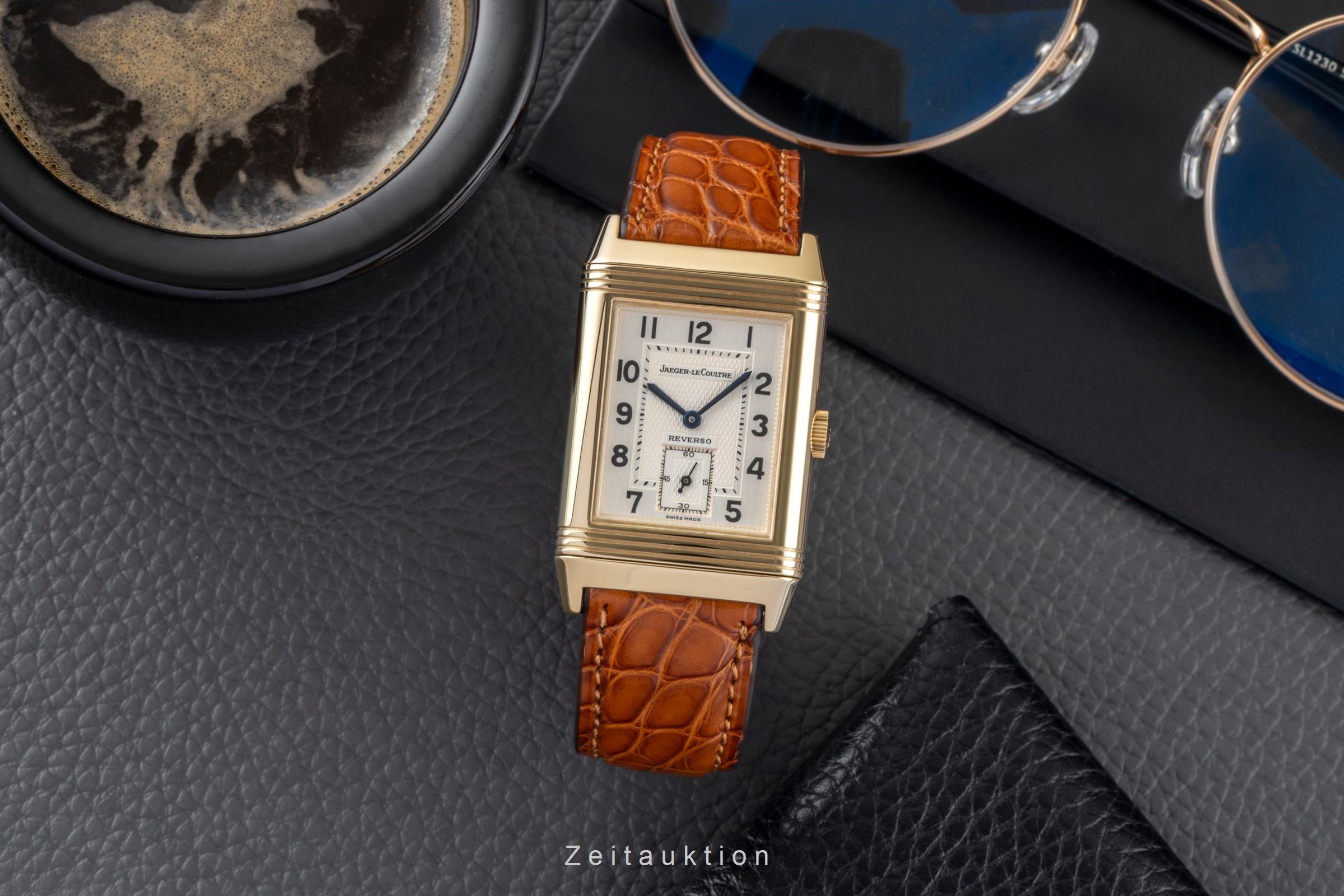 Jaeger LeCoultre Reverso 18 ct gold manual winding men's watch 270.140.622    [2601374]