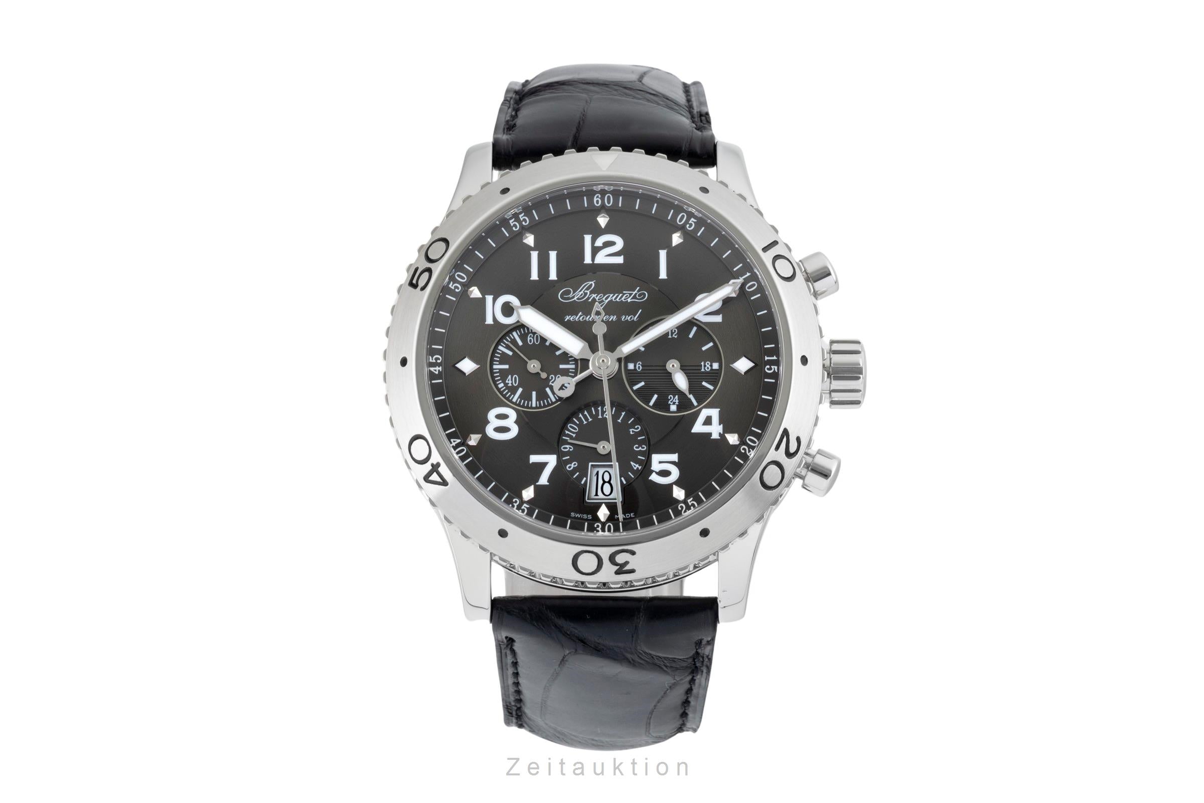 Breguet Type XXI Flyback Chronograph Automatik Stahl Herrenuhr Ref. 3810 [2601376]