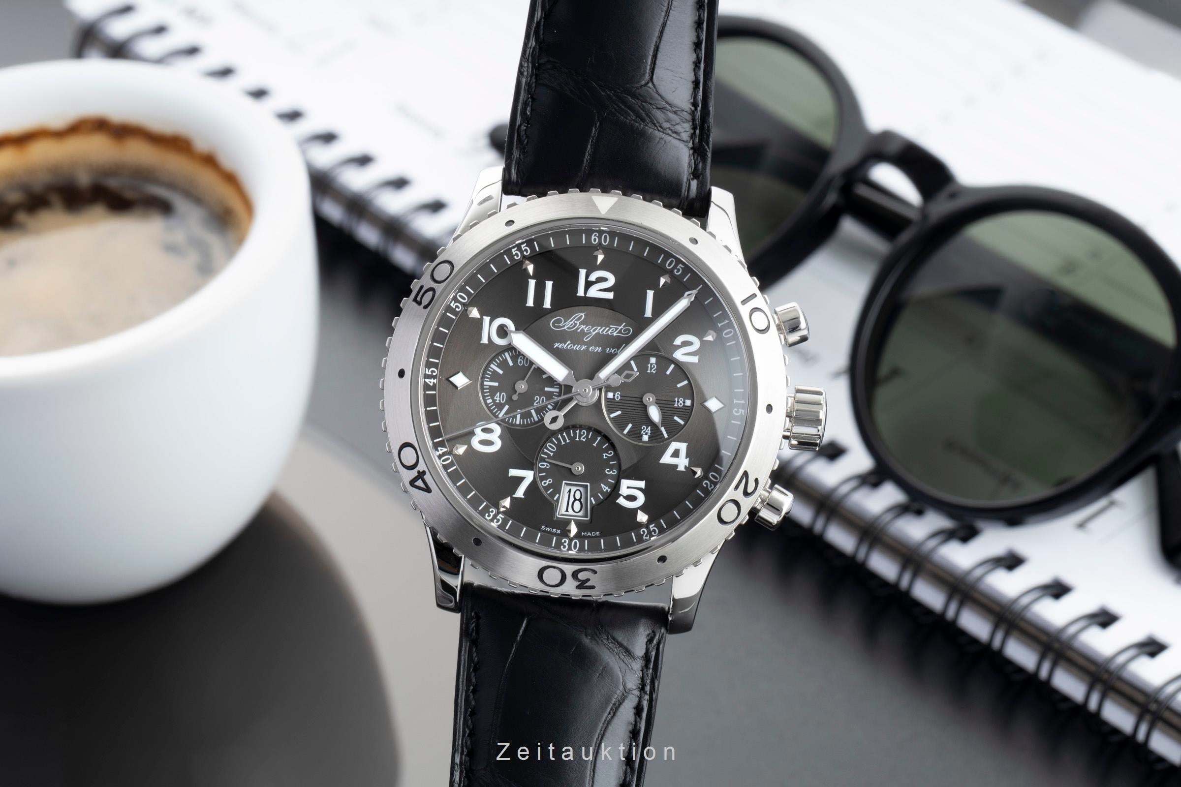 Breguet Type XXI Flyback Chronograph Automatik Stahl Herrenuhr Ref. 3810 [2601376]
