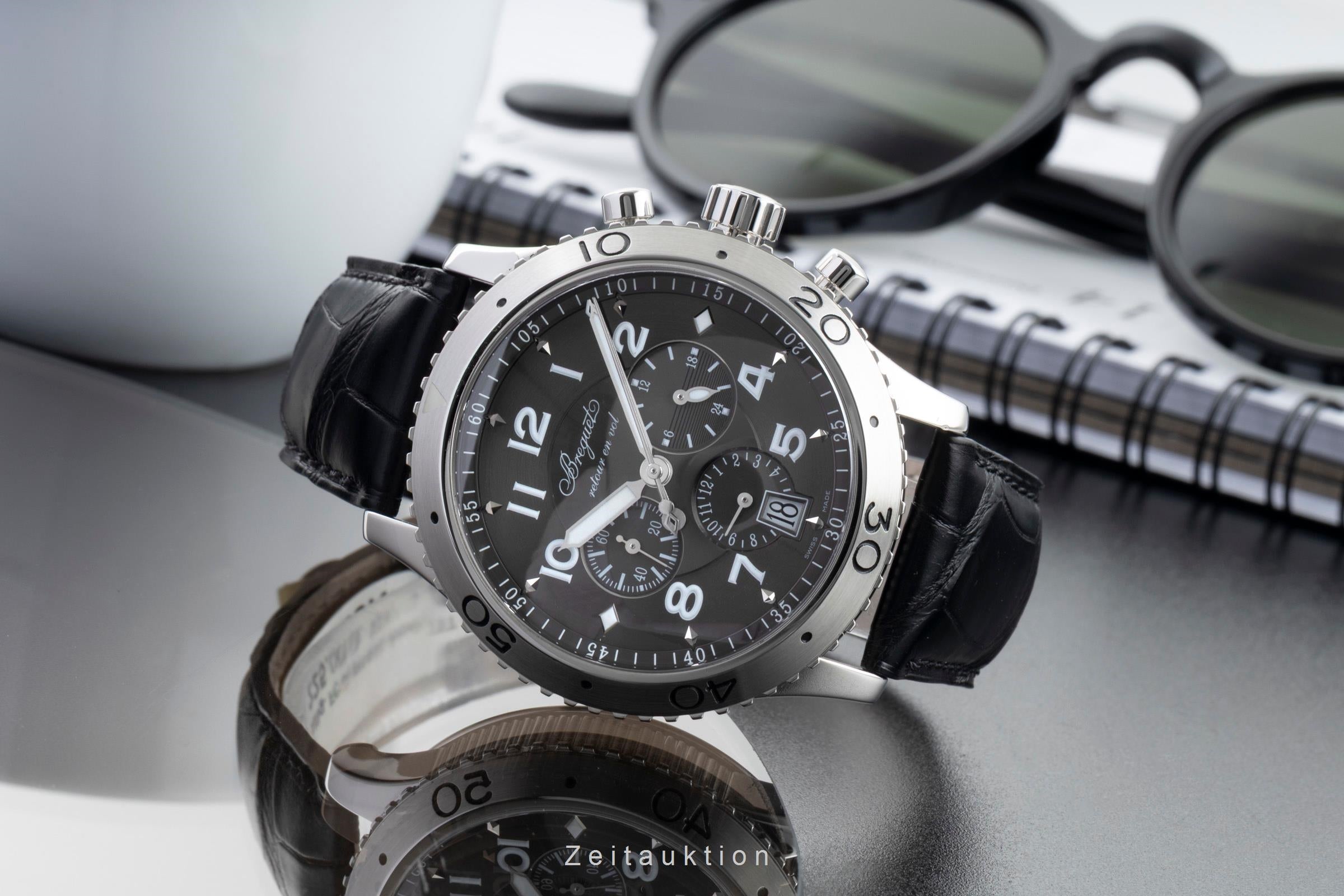 Breguet Type XXI Flyback Chronograph Automatik Stahl Herrenuhr Ref. 3810 [2601376]