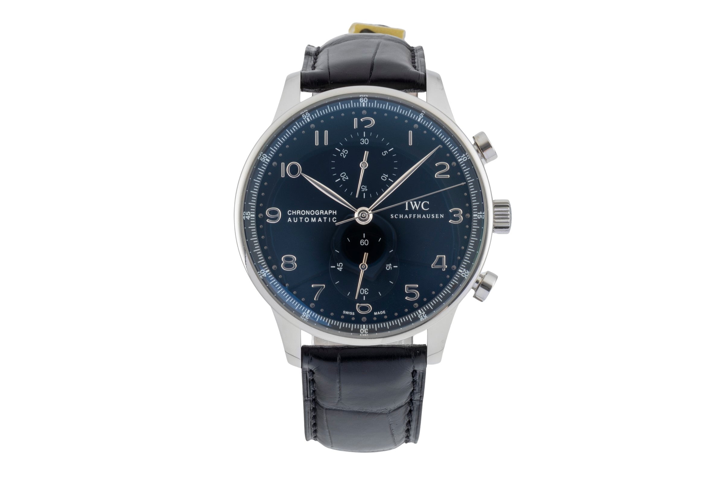 IWC Portugieser chronograph steel automatic men's watch IW371447 LP: 9100EUR  [2601377]