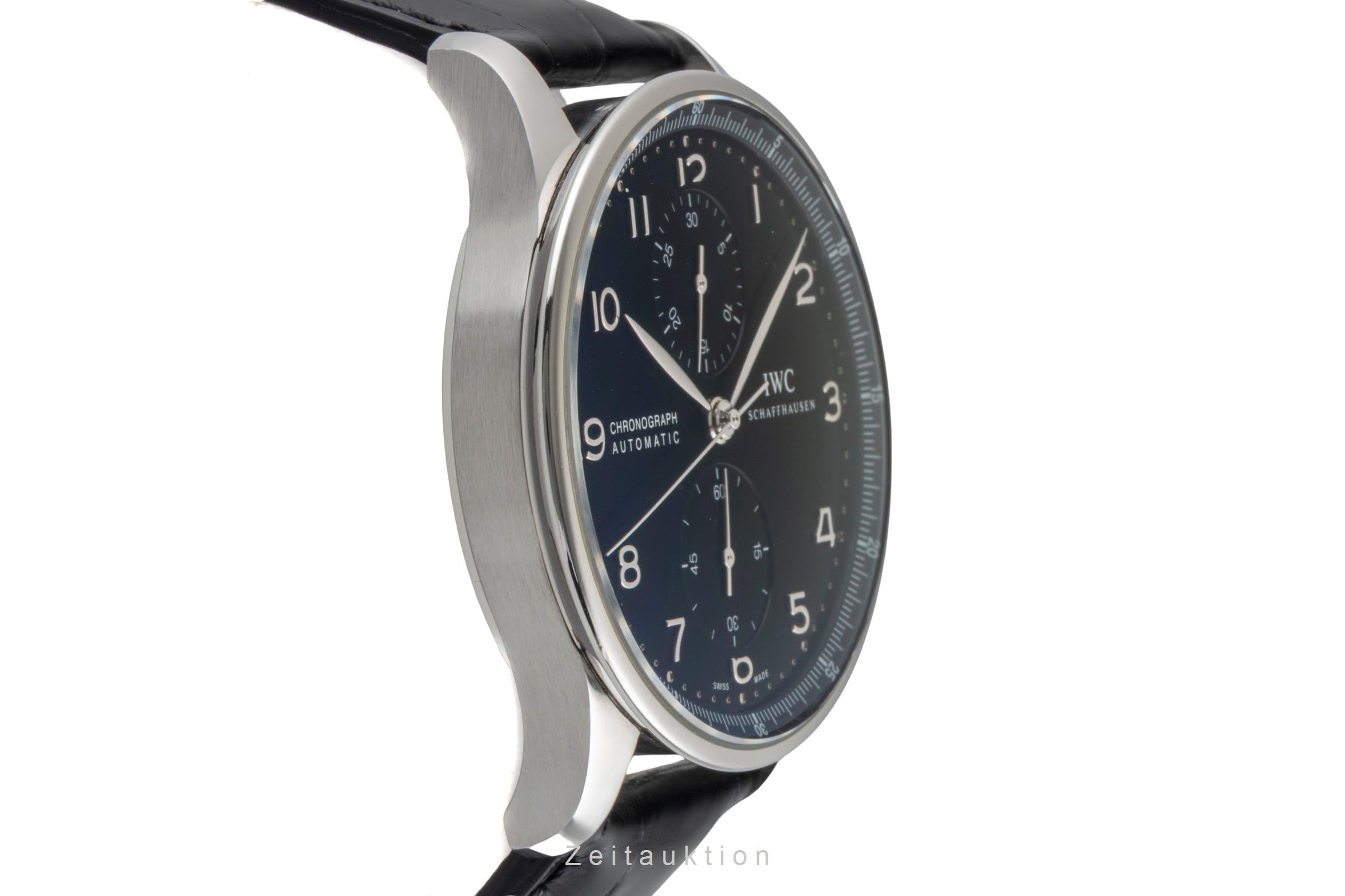 IWC Portugieser chronograph steel automatic men's watch IW371447 LP: 9100EUR  [2601377]