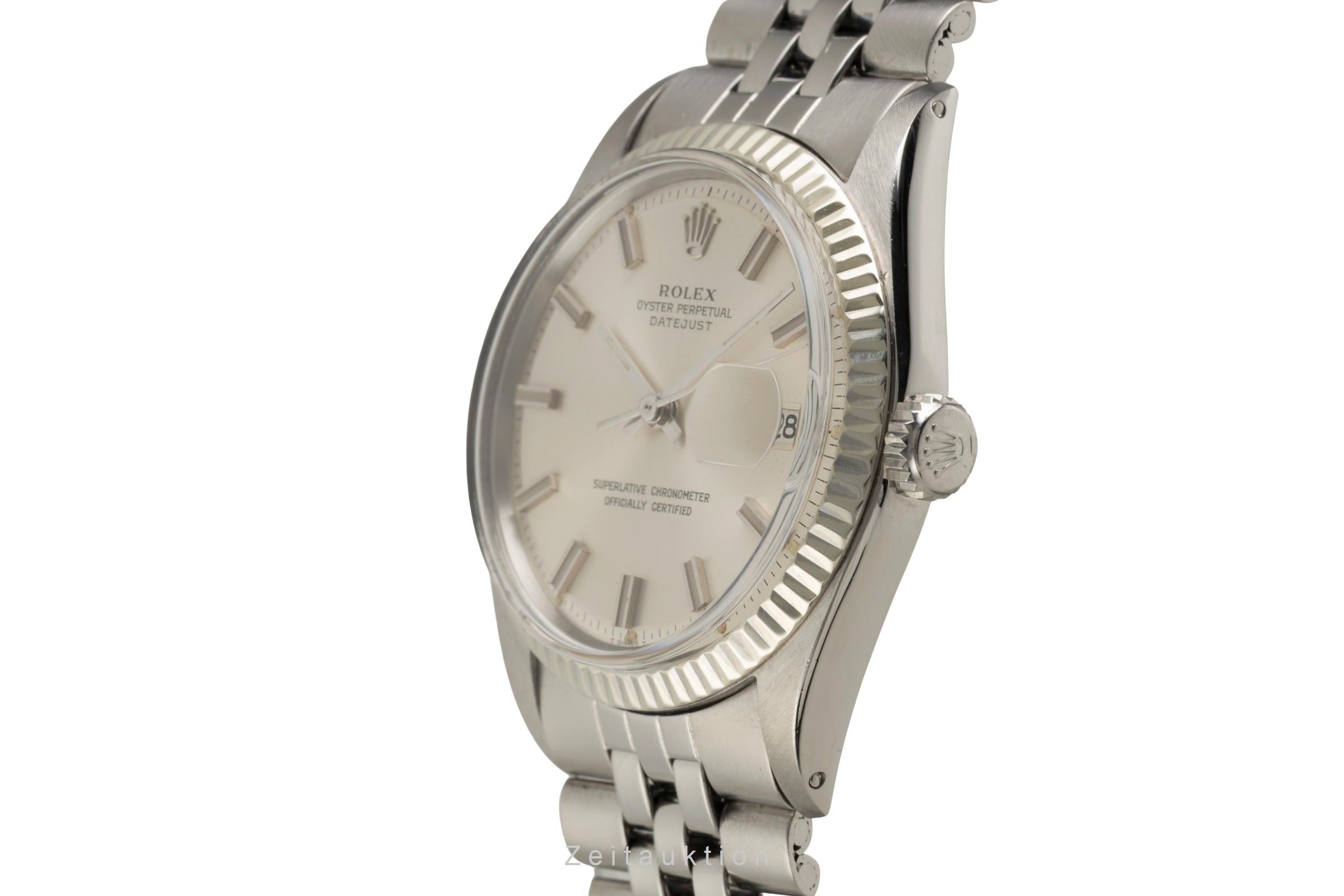 Rolex Datejust acero / oro blanco automático reloj para caballeros 1601 Vintage  [2601379]