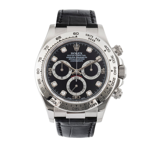 Rolex Daytona cronografo oro bianco 18 ct automatismo orologio da uomo 116519  [2601380]