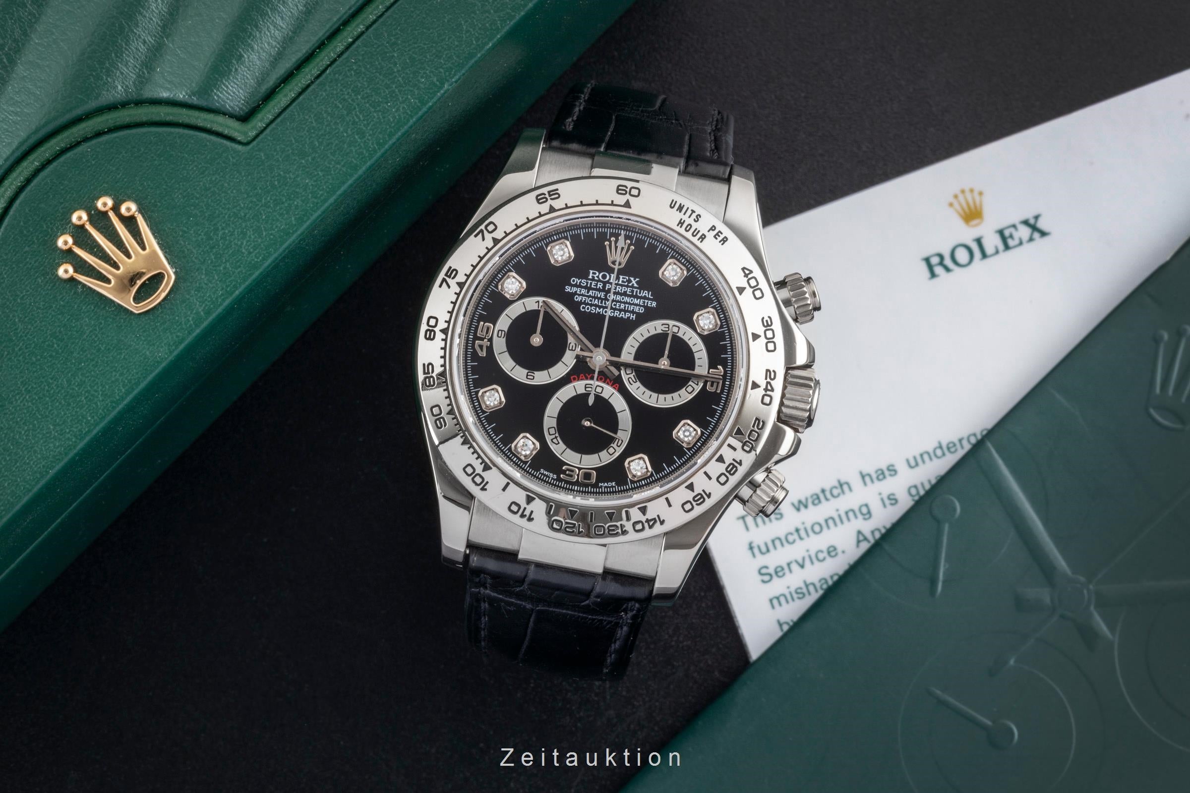 Rolex Daytona cronografo oro bianco 18 ct automatismo orologio da uomo 116519  [2601380]