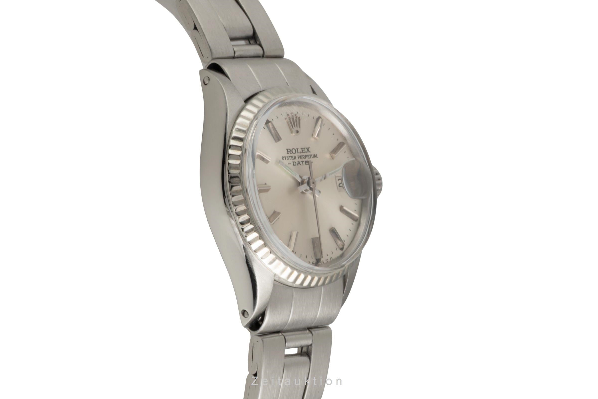 Rolex Lady Date acier / or blanc automatique montre pour femmes 6517 Vintage  [2601392]