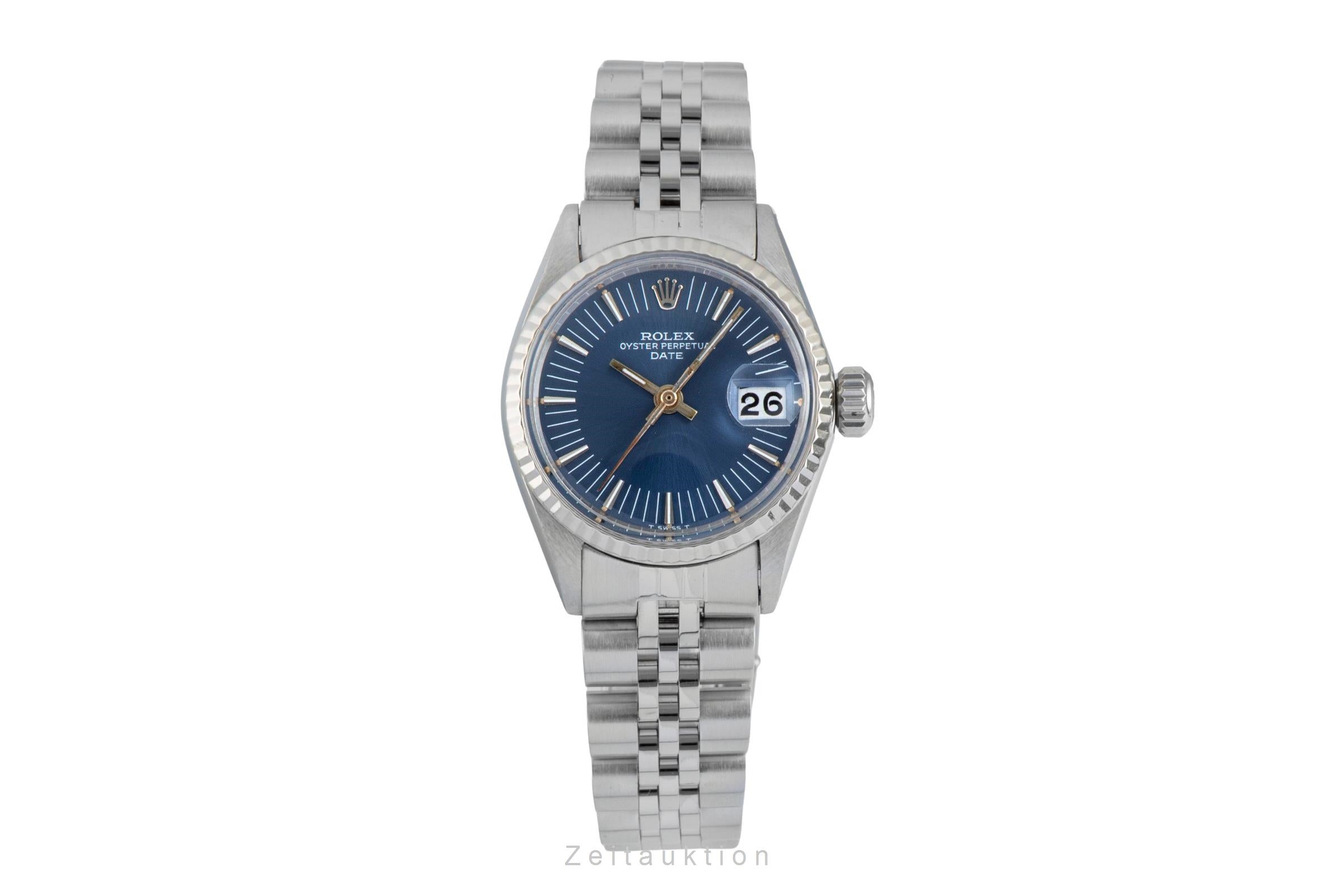 Rolex Date acier / or blanc automatique montre pour femmes 6517 Vintage  [2601394]