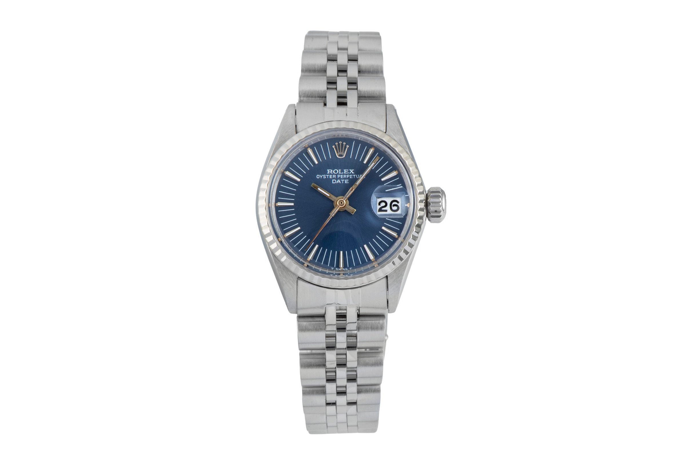 Rolex Date acier / or blanc automatique montre pour femmes 6517 Vintage  [2601394]