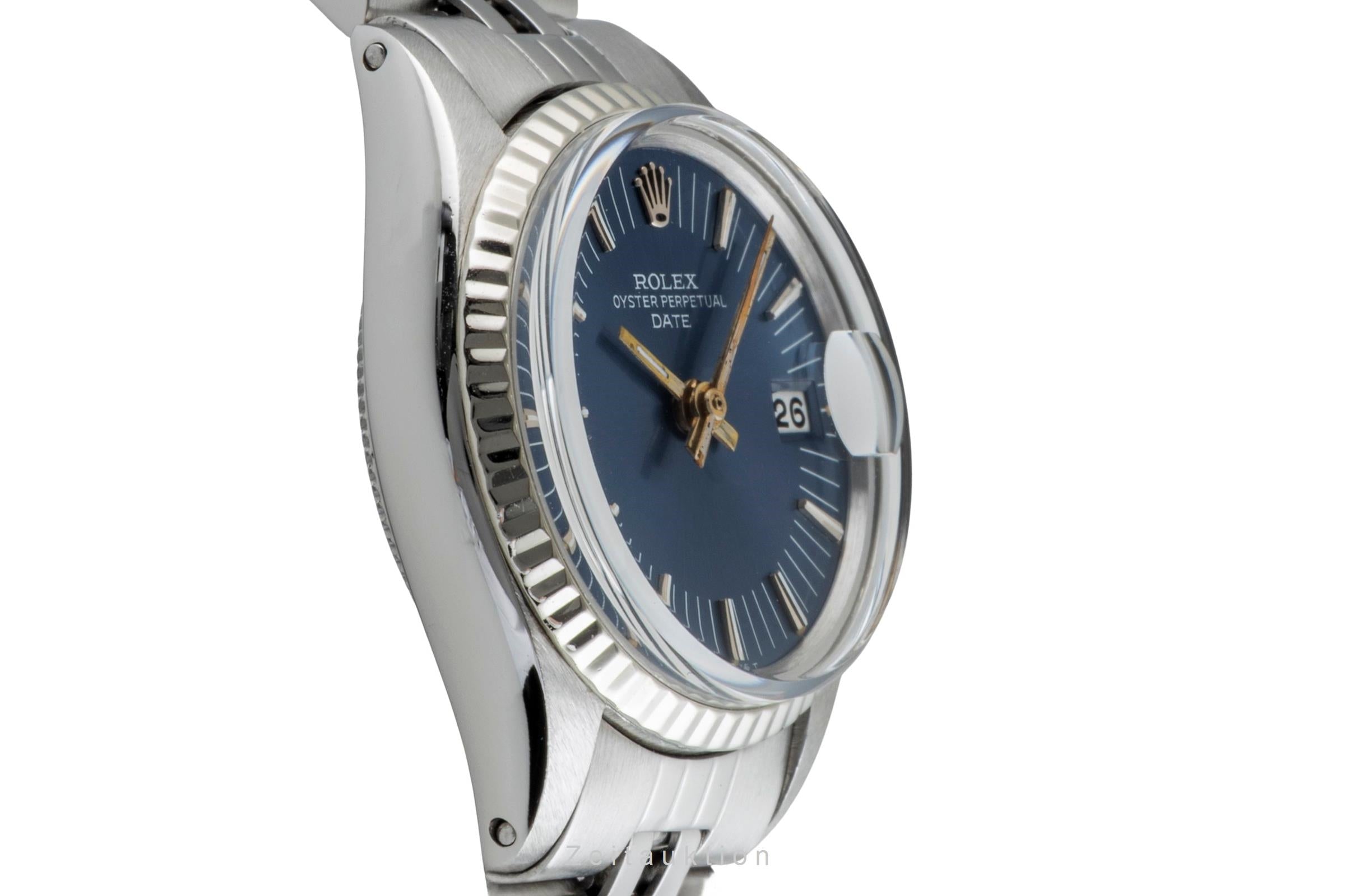 Rolex Date acier / or blanc automatique montre pour femmes 6517 Vintage  [2601394]
