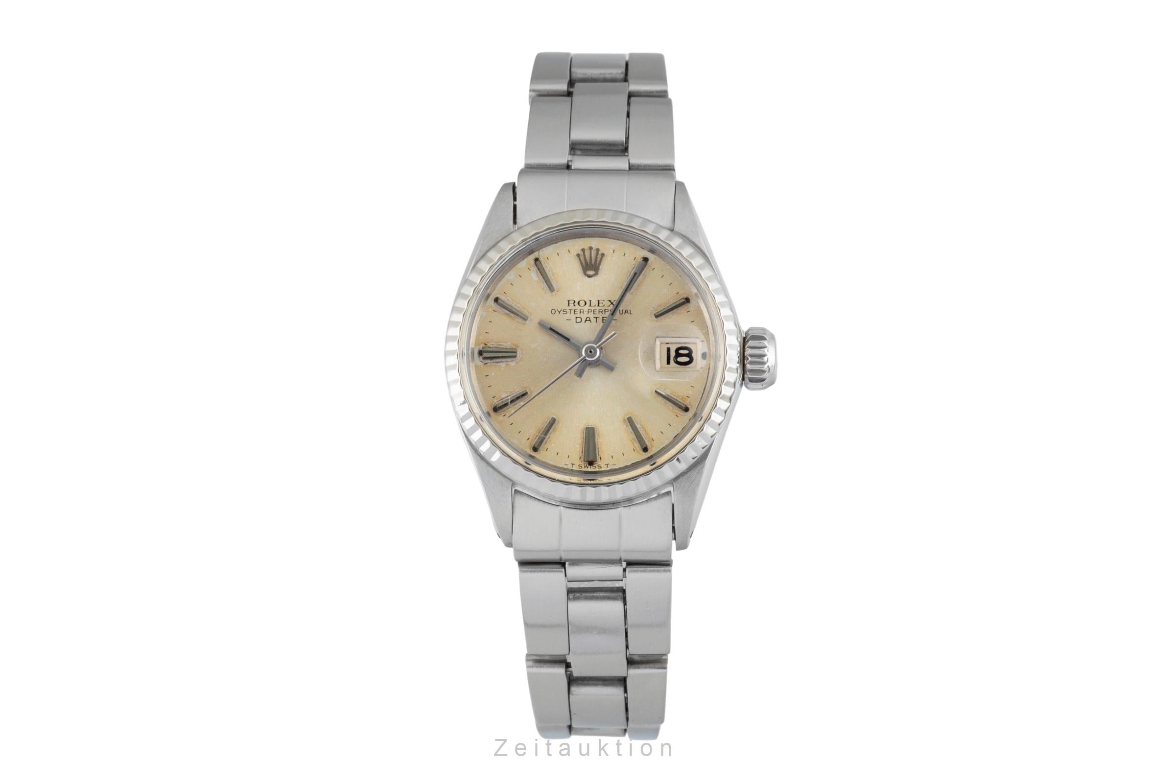 Rolex Lady Date acero / oro blanco automático reloj para damas  6517 Vintage  [2601397]