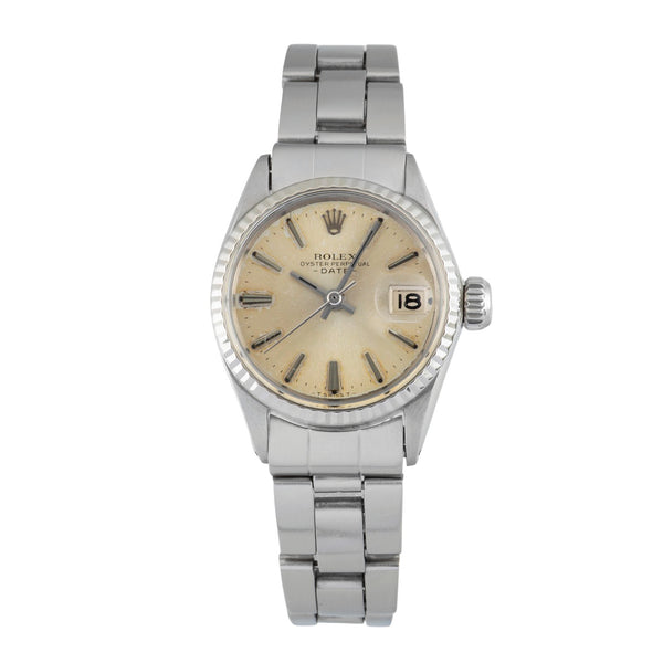 Rolex Lady Date acero / oro blanco automático reloj para damas  6517 Vintage  [2601397]