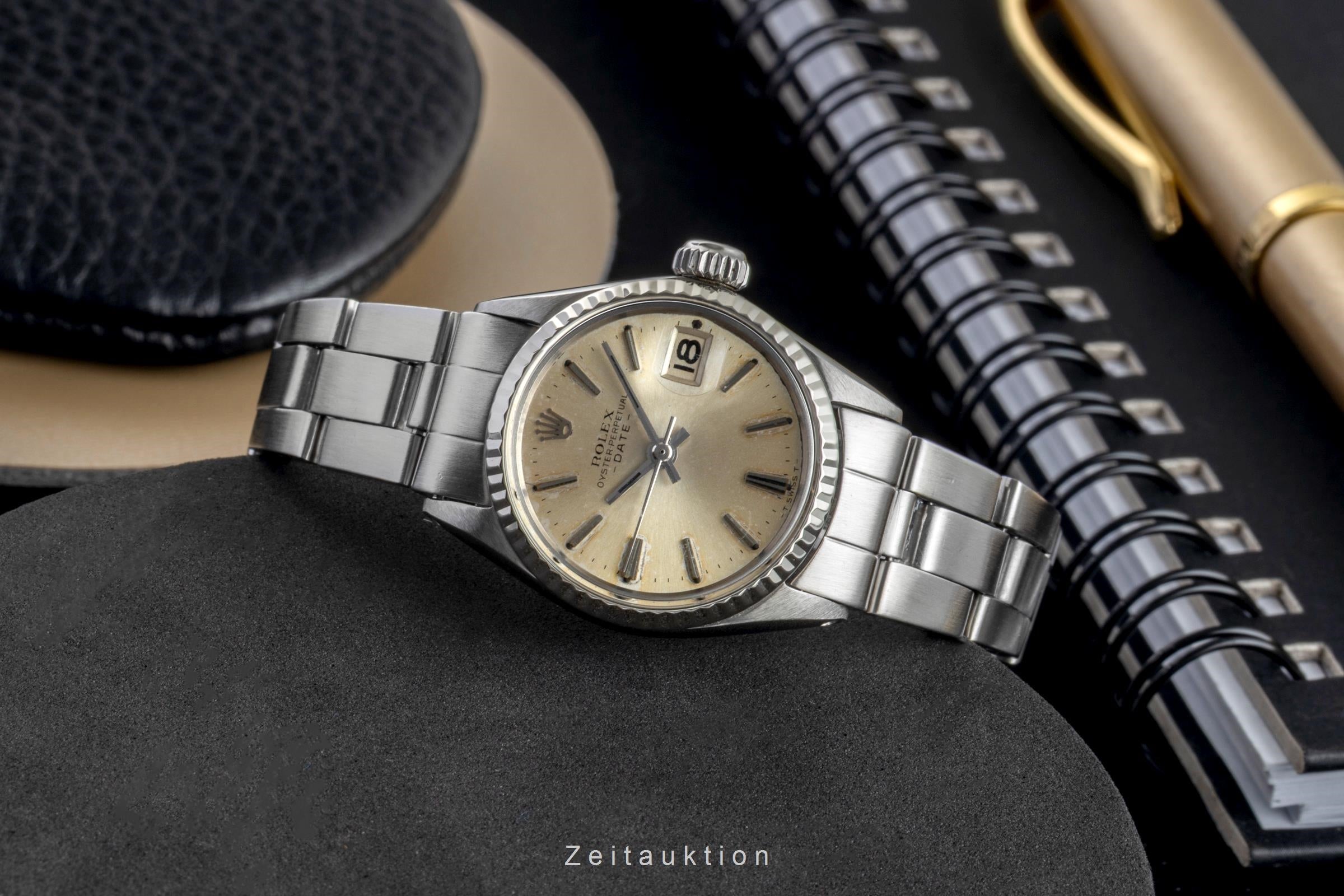 Rolex Lady Date acero / oro blanco automático reloj para damas  6517 Vintage  [2601397]