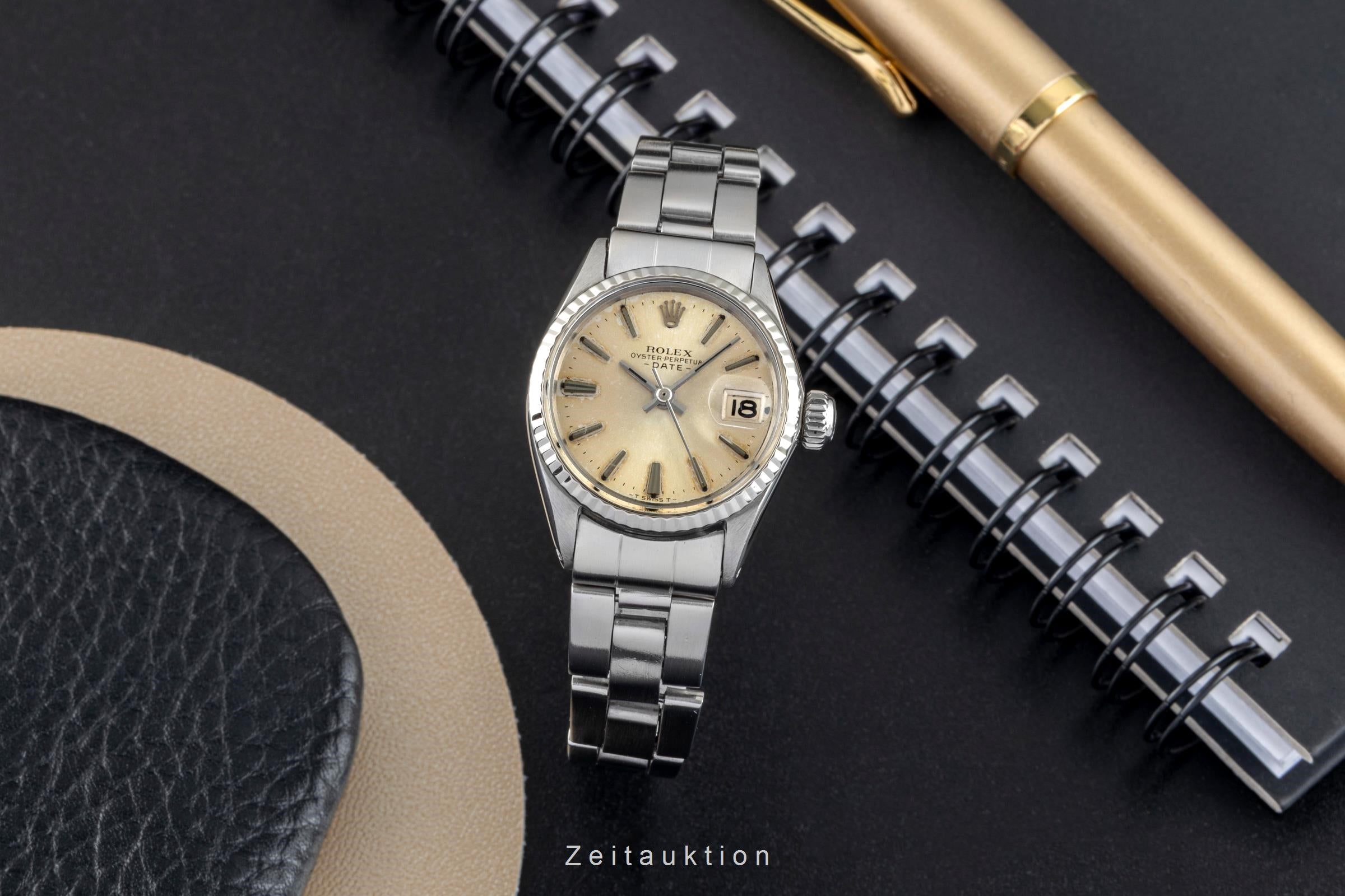Rolex Lady Date acero / oro blanco automático reloj para damas  6517 Vintage  [2601397]