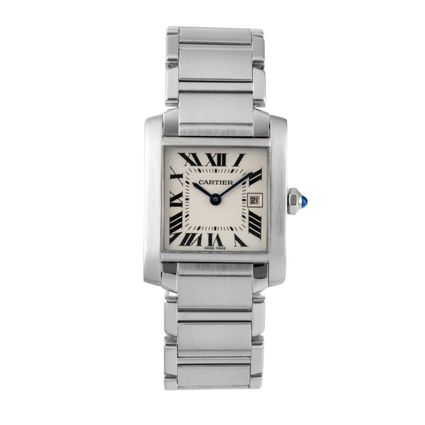 Cartier Tank Francaise steel quartz women's watch W51011Q3  [2601398]