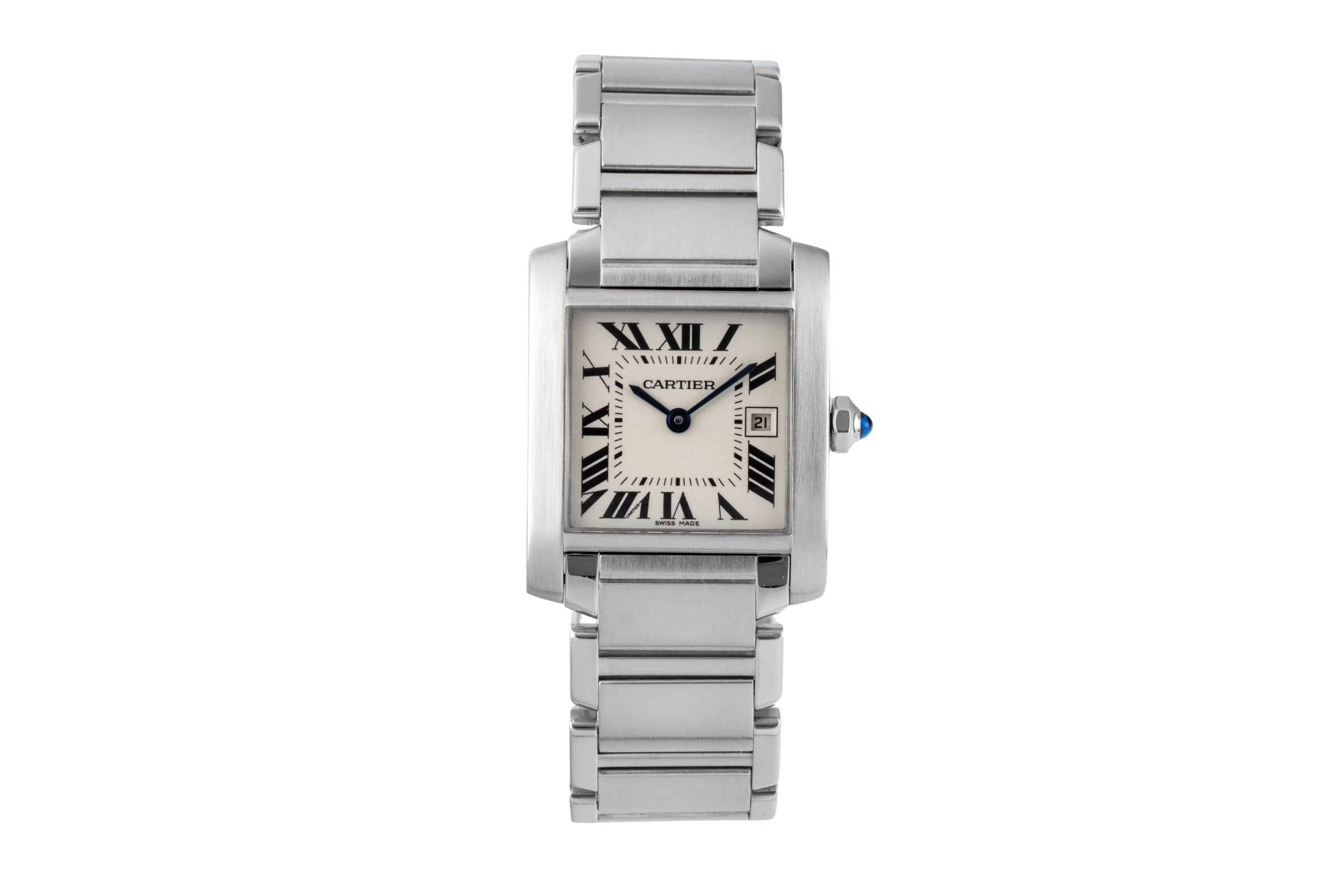 Cartier Tank Francaise steel quartz women's watch W51011Q3  [2601398]
