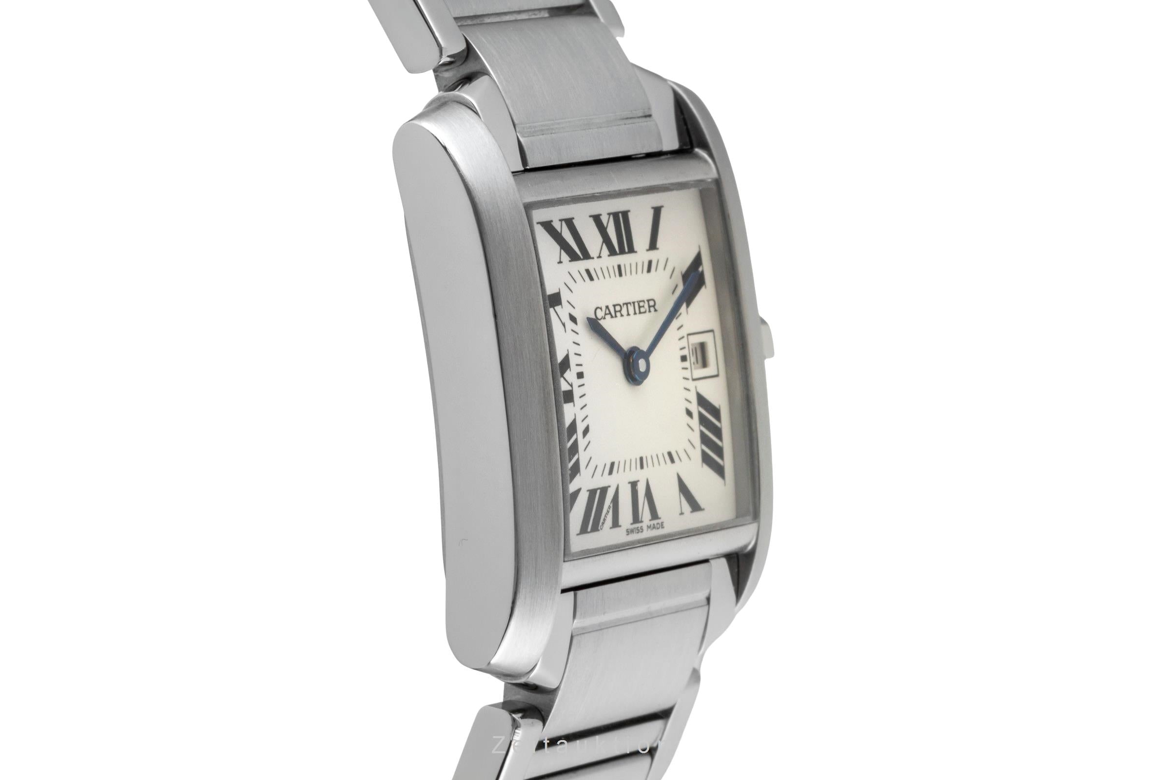Cartier Tank Francaise steel quartz women's watch W51011Q3  [2601398]