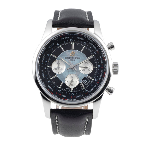 Breitling Transocean Chronograph Unitime Automatik Stahl Ref. AB0510U4/BB62 B&P [2601399]