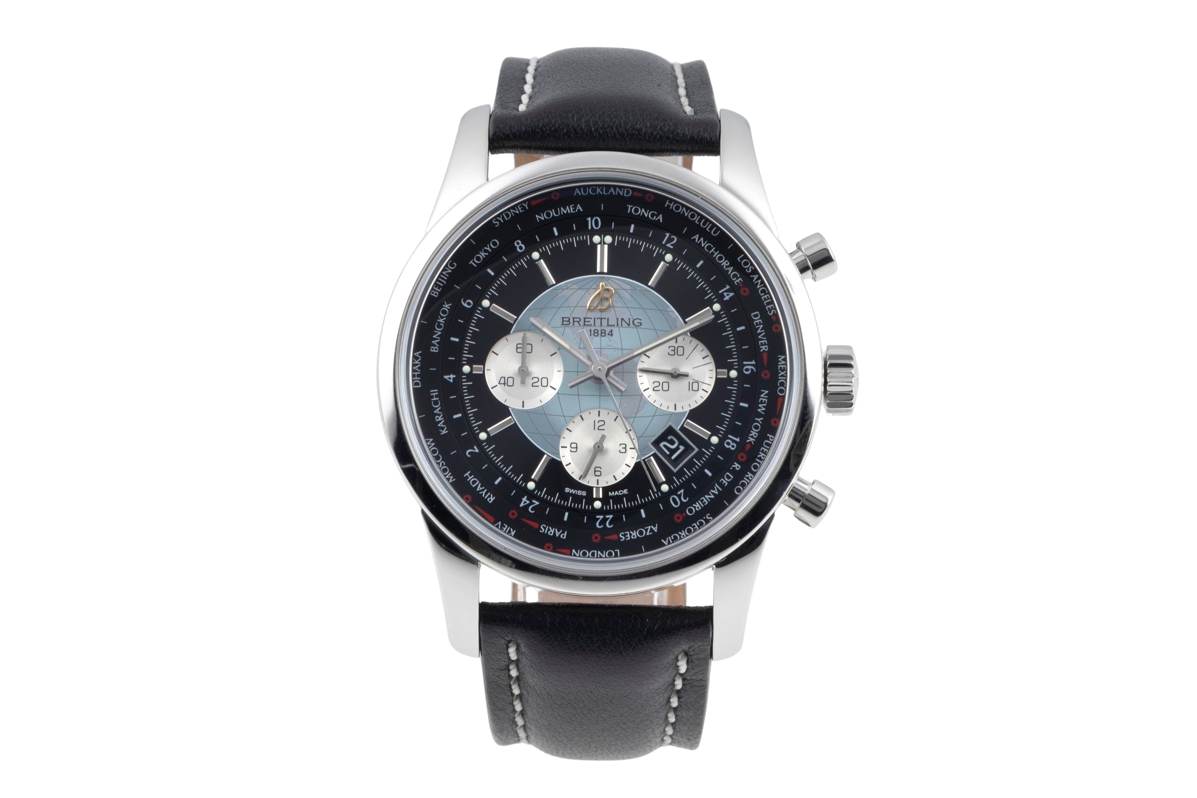 Breitling Transocean chronograph steel automatic men's watch AB0510U4/BB62  [2601399]