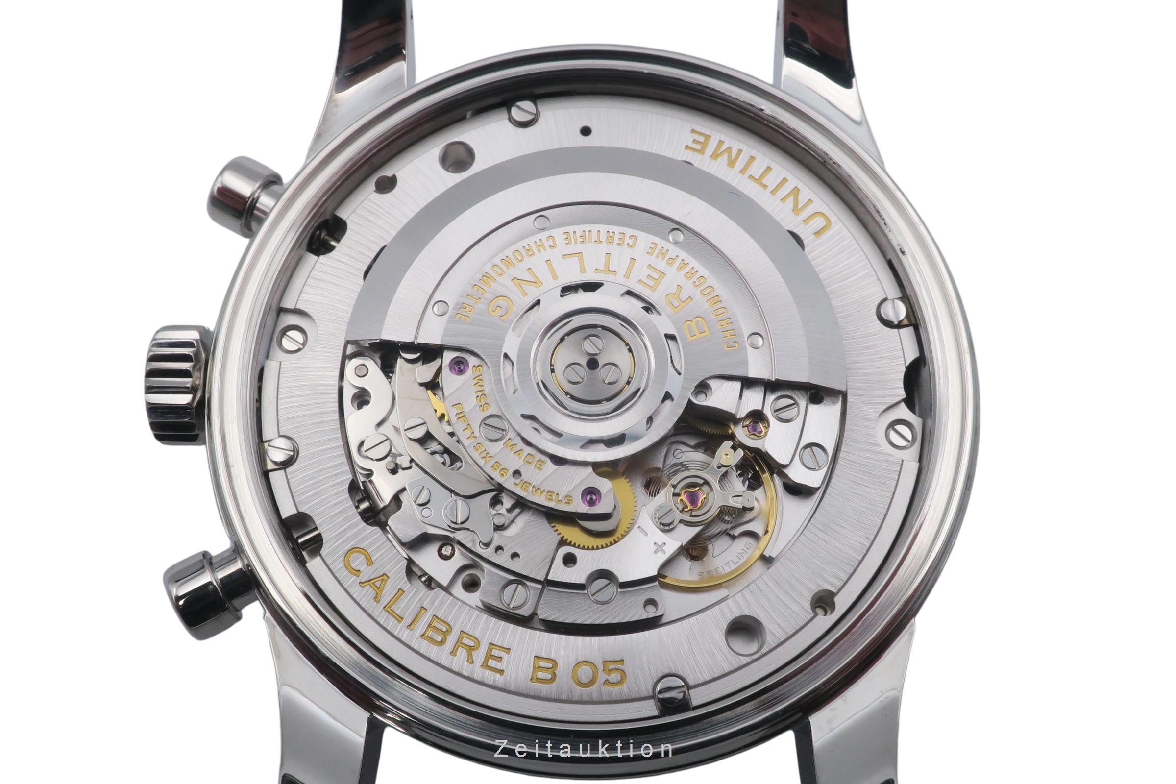 Breitling Transocean Chronograph Unitime Automatik Stahl Ref. AB0510U4/BB62 B&P [2601399]