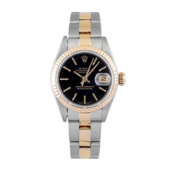Rolex Datejust Stahl / Gold Pyramid-Dial Automatik Damenuhr Ref. 69173 [2601401]