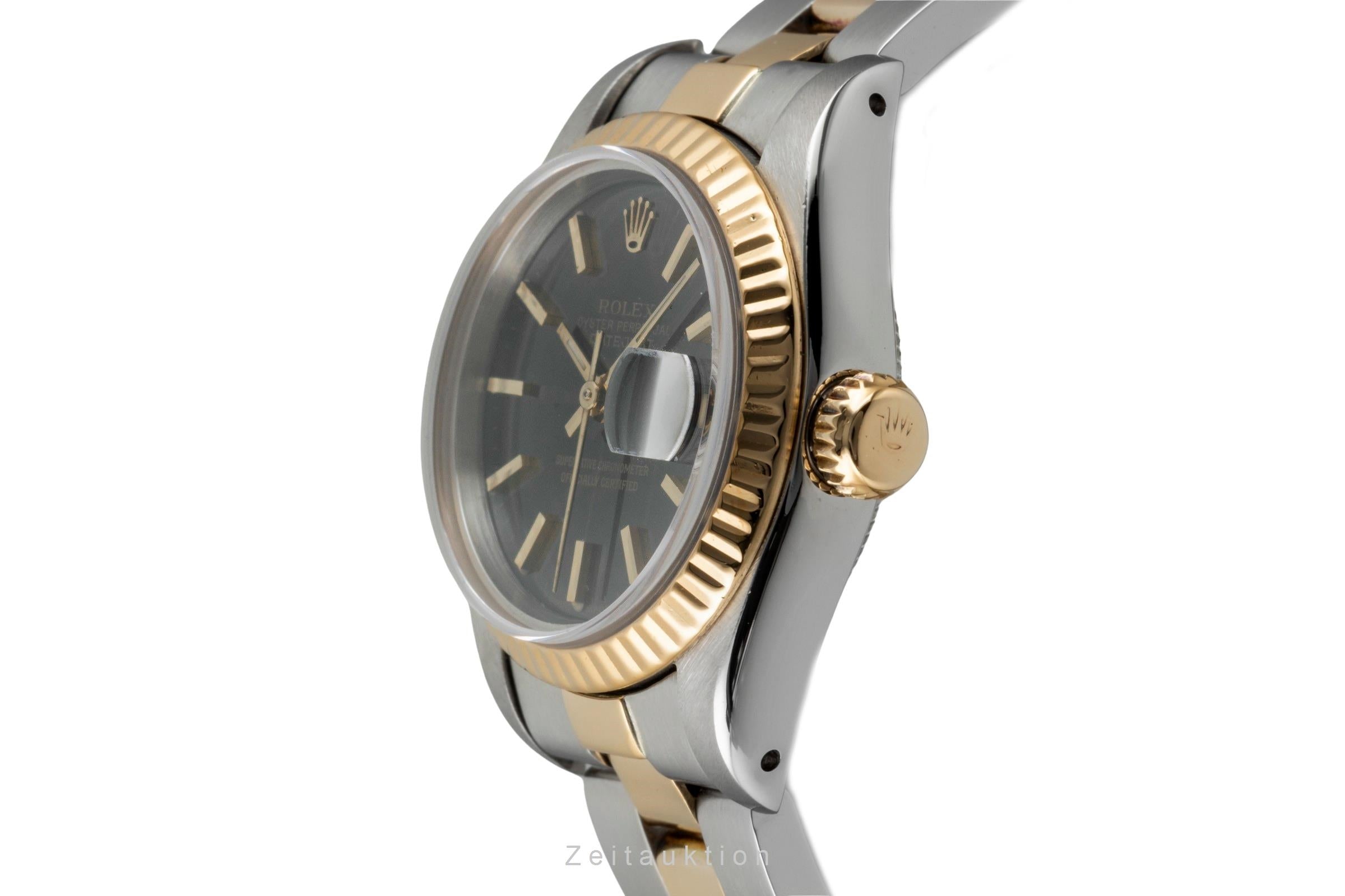 Rolex Datejust Stahl / Gold Pyramid-Dial Automatik Damenuhr Ref. 69173 [2601401]
