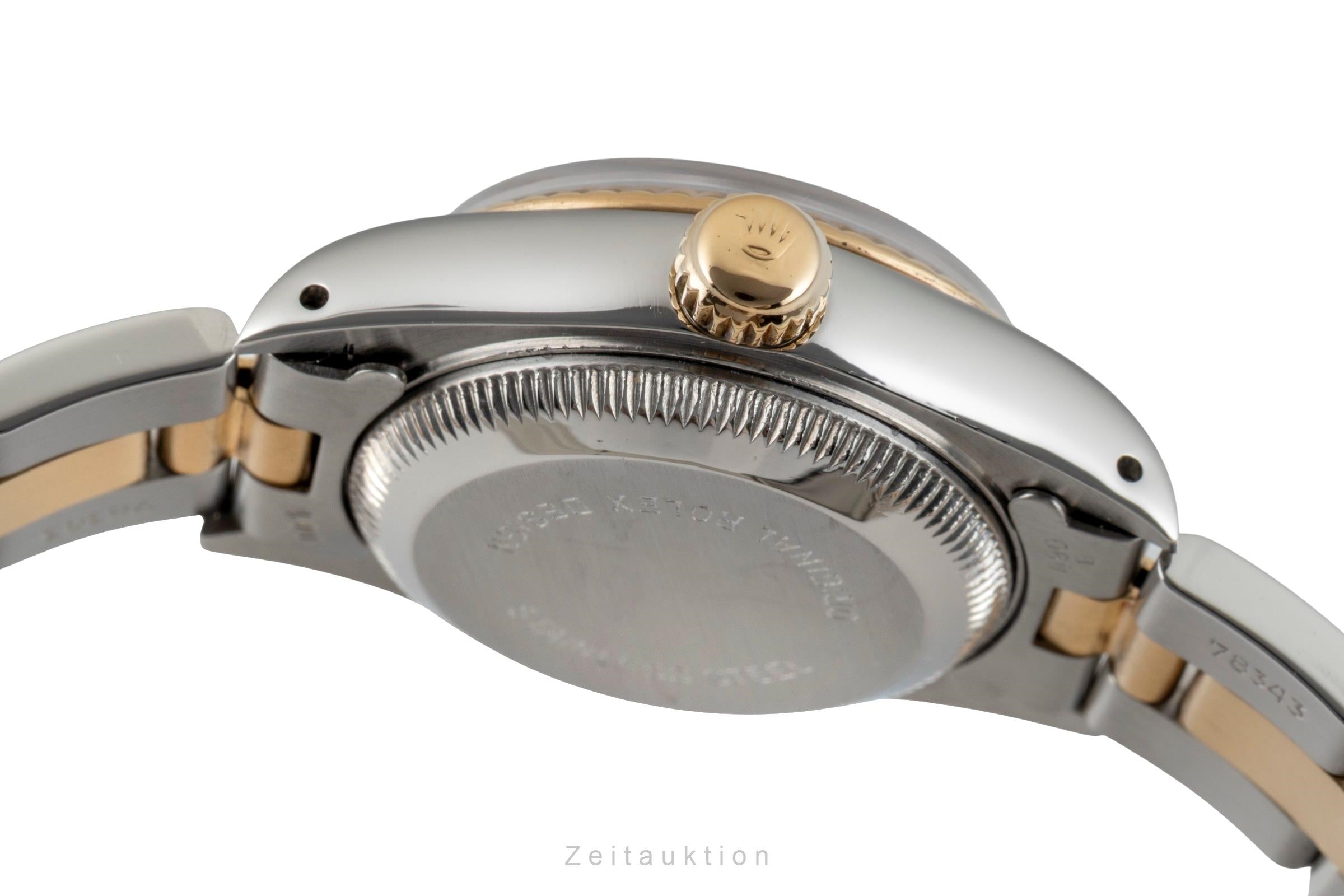 Rolex Datejust Stahl / Gold Pyramid-Dial Automatik Damenuhr Ref. 69173 [2601401]