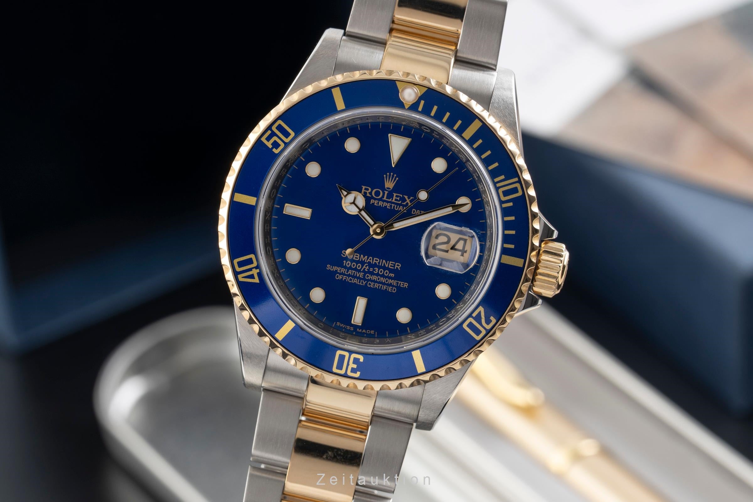 Rolex Submariner acero / oro automático reloj para caballeros 16613 T  [2601403]