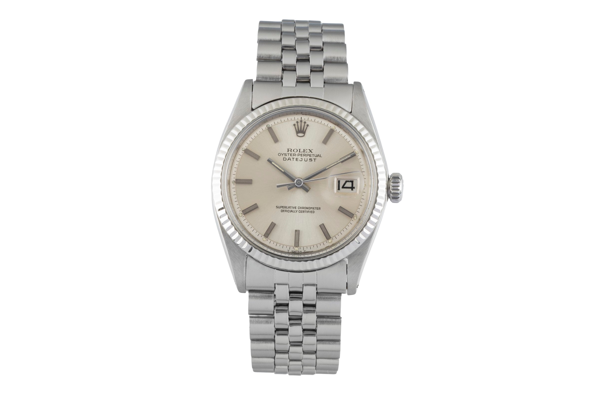 Rolex Datejust steel / white gold automatic men's watch 1601 Vintage  [2601408]