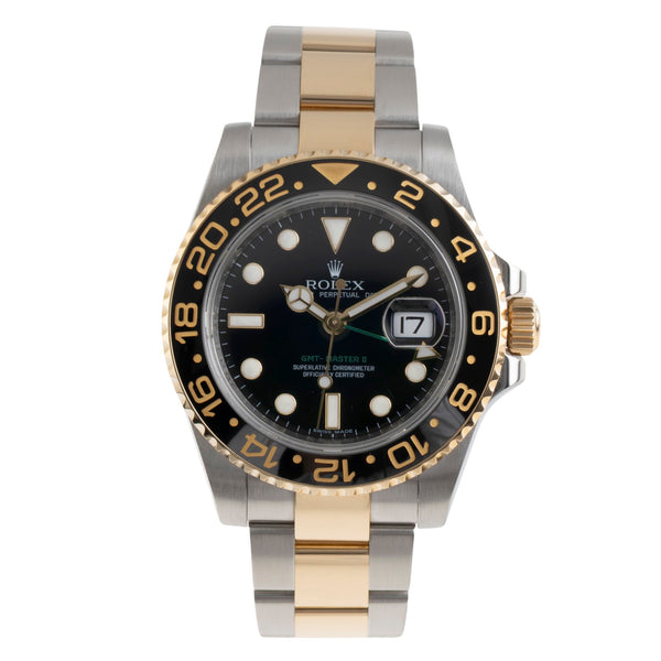 Rolex GMT-Master II acero / oro automático reloj para caballeros 116713LN  [2601412]
